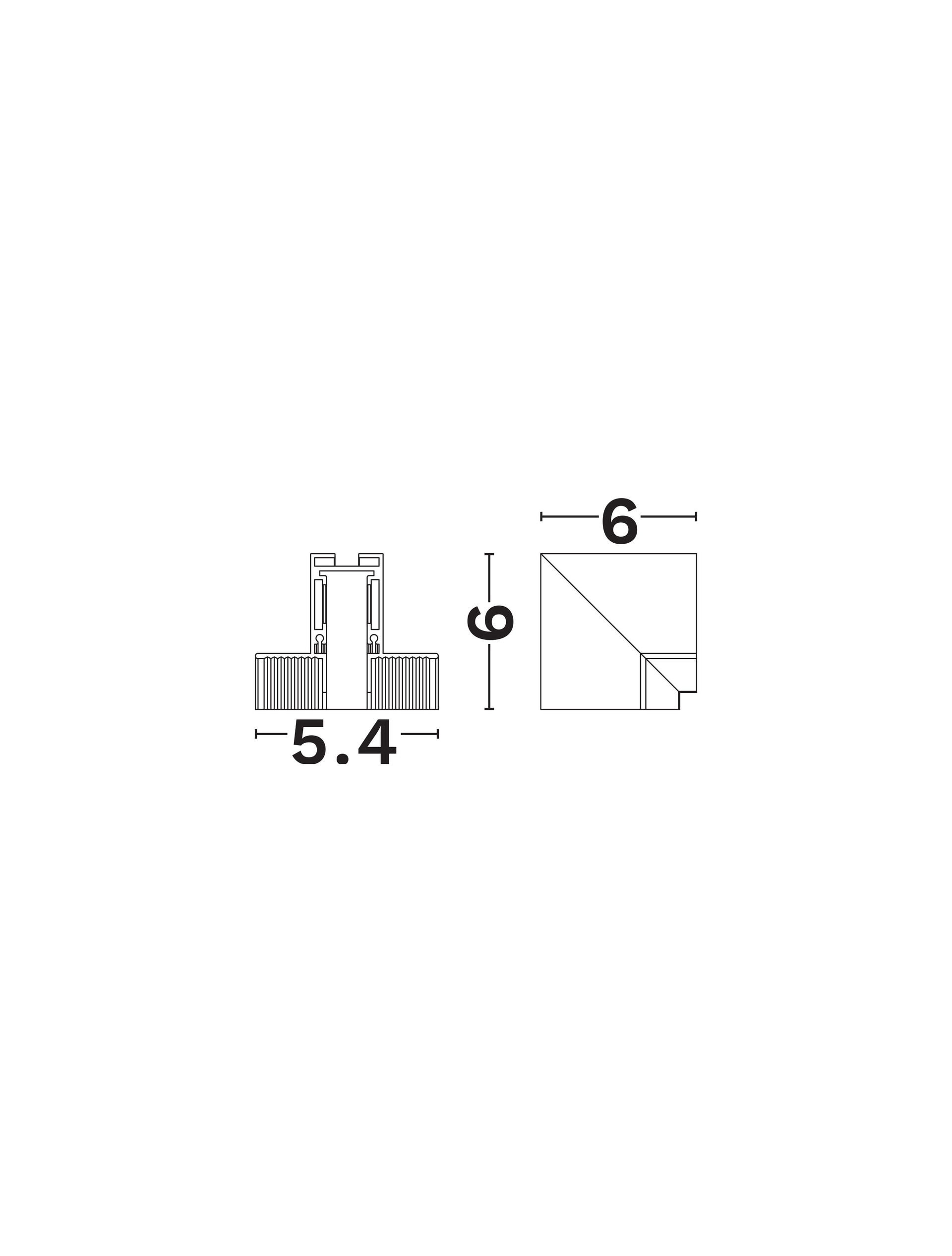 Ultra Slim Magnetic B-Vertical 90deg connector-59x59 thumbnail