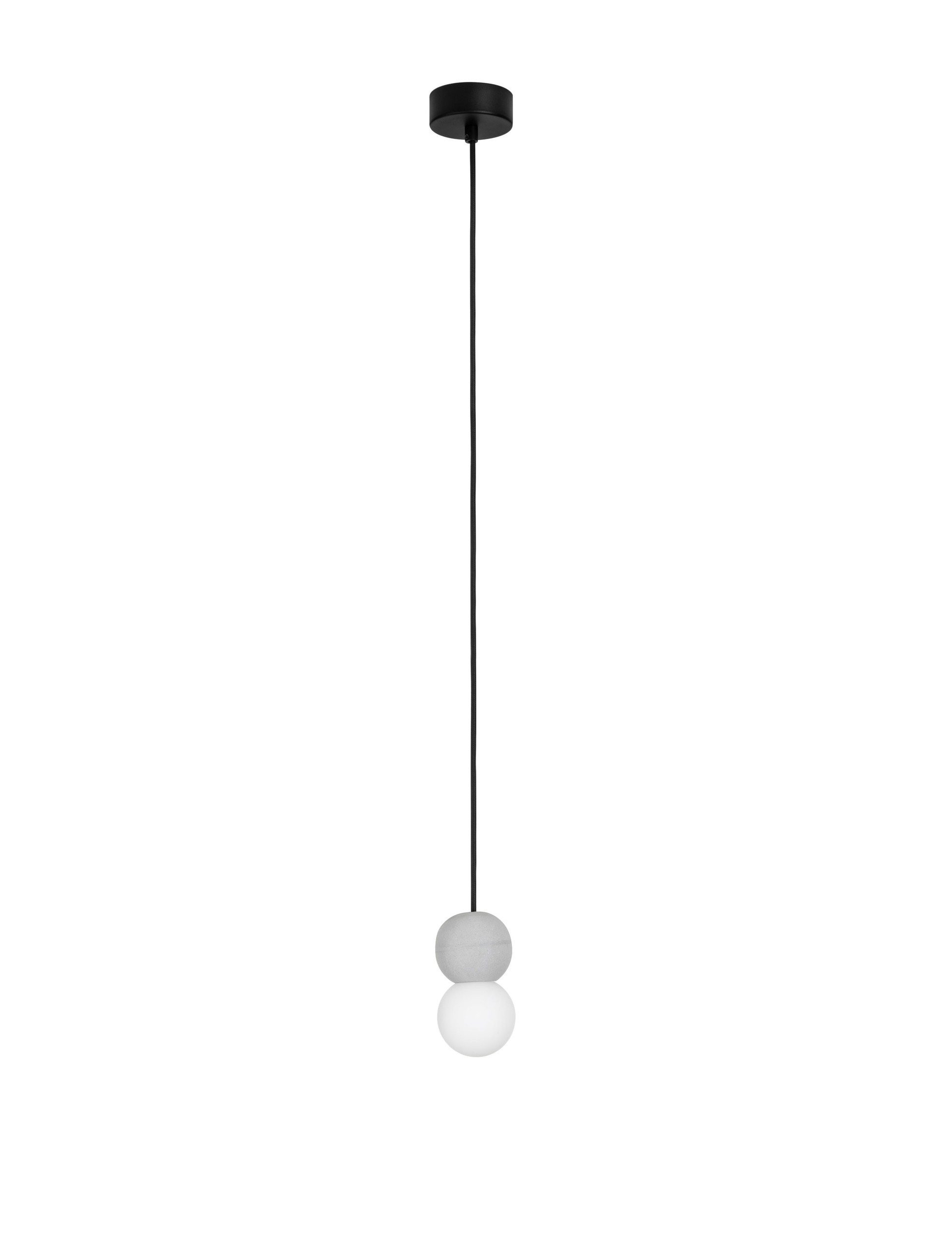 ZERO | H 155 D 8 cm | 5 W | IP20 | Gris | Vidrio/Hormigón