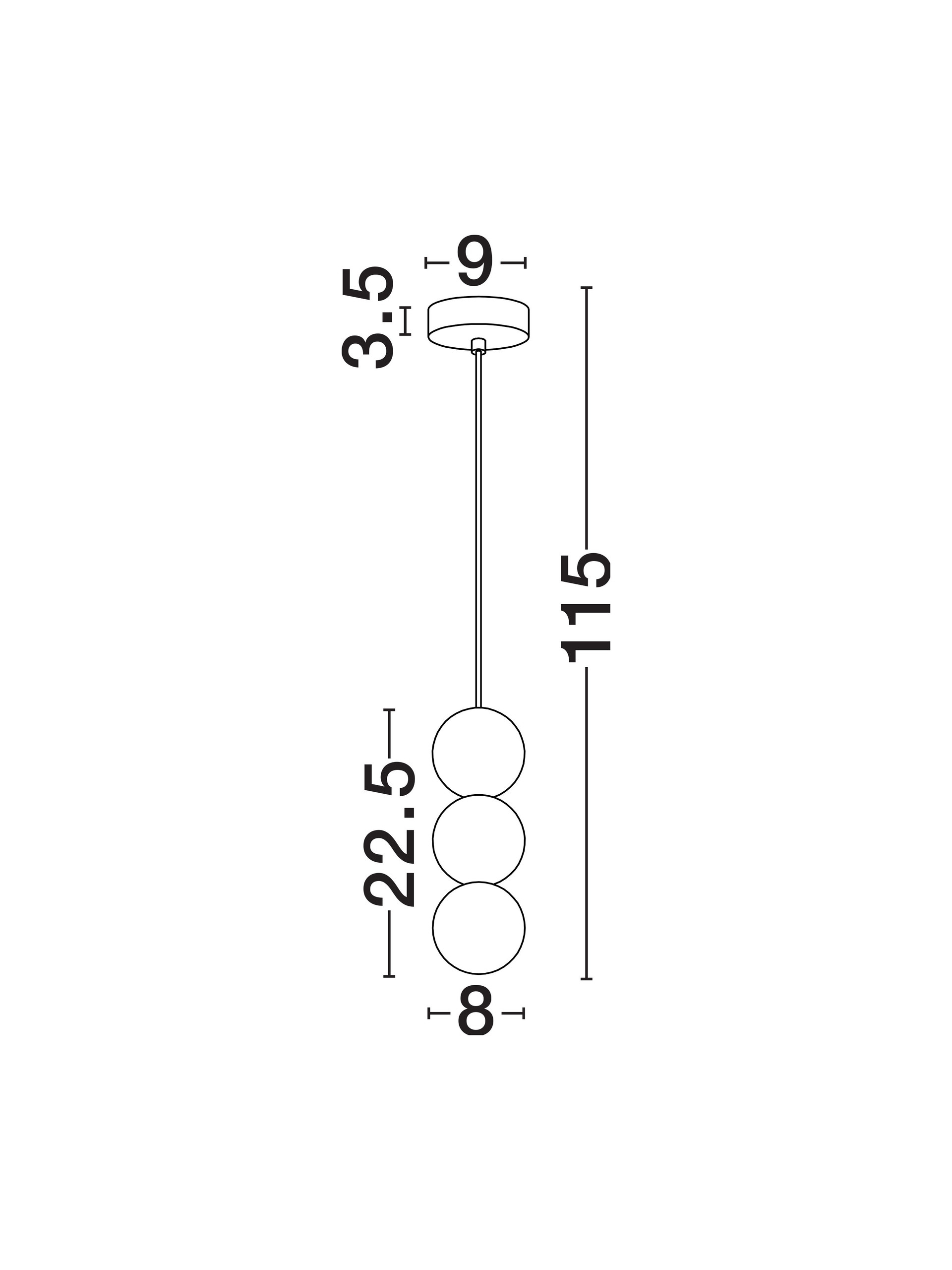 ZERO | H 155 D 8 cm | 5 W | IP20 | Γκρι | Γυαλί/Τσιμέντο