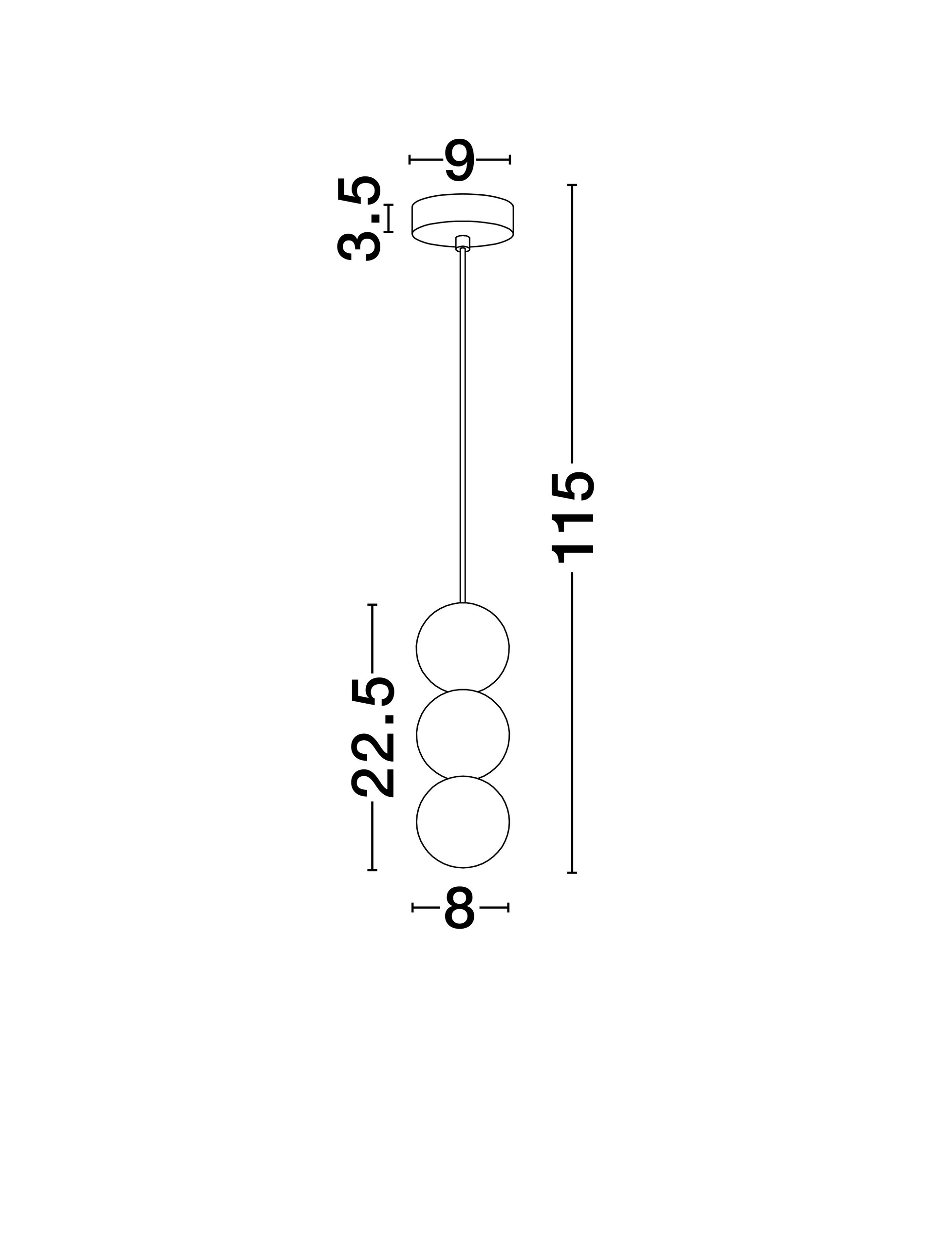 ZERO | H 155 D 8 cm | 5 W | IP20 | Λευκό/Κόκκινο | Γυαλί/Τσιμέντο