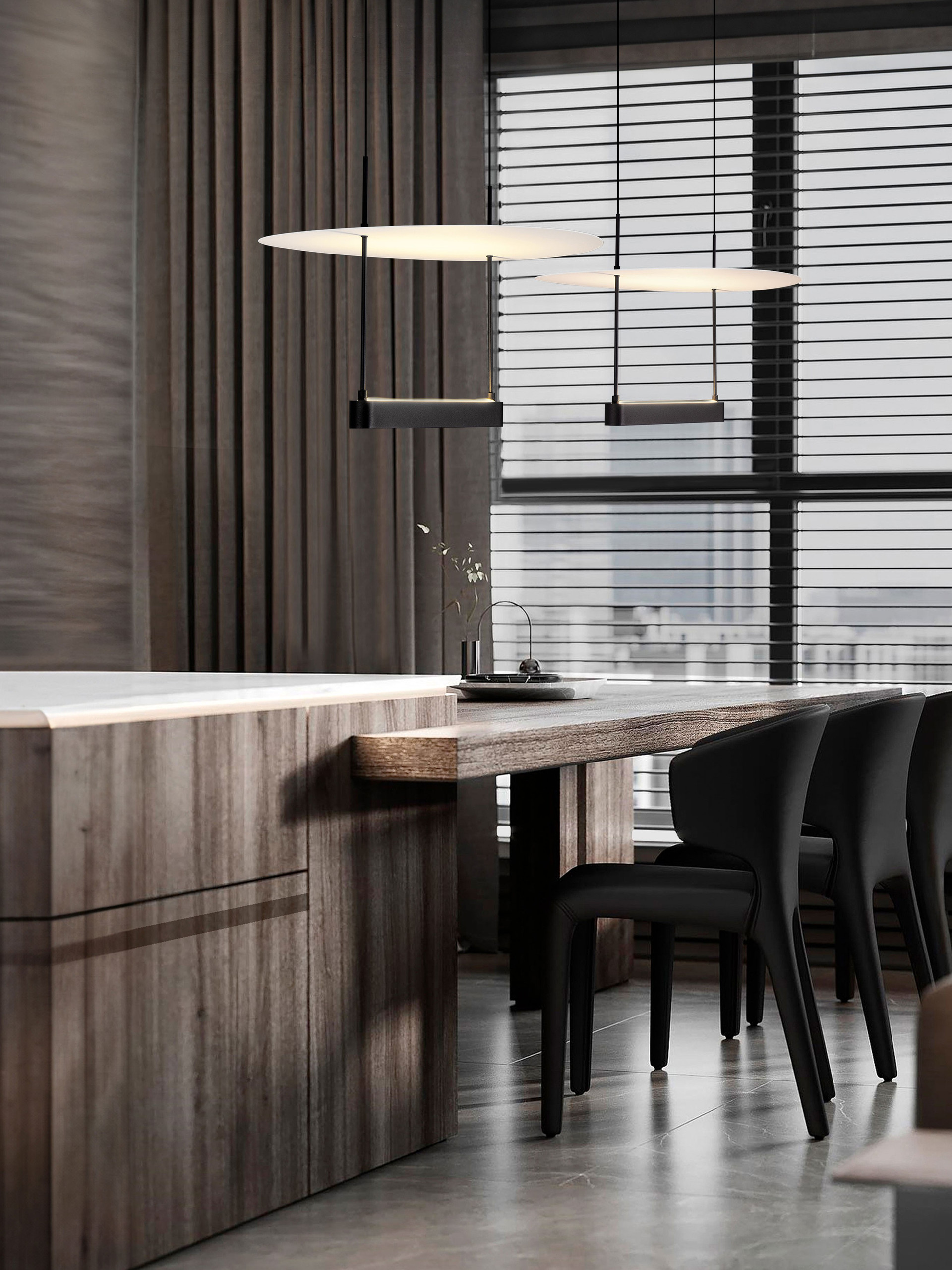 DIONA | L 40 W 40 H 160 cm | 29 W | 3000 K | 1650 lm | IP20 | Negro/Blanco | Aluminio
