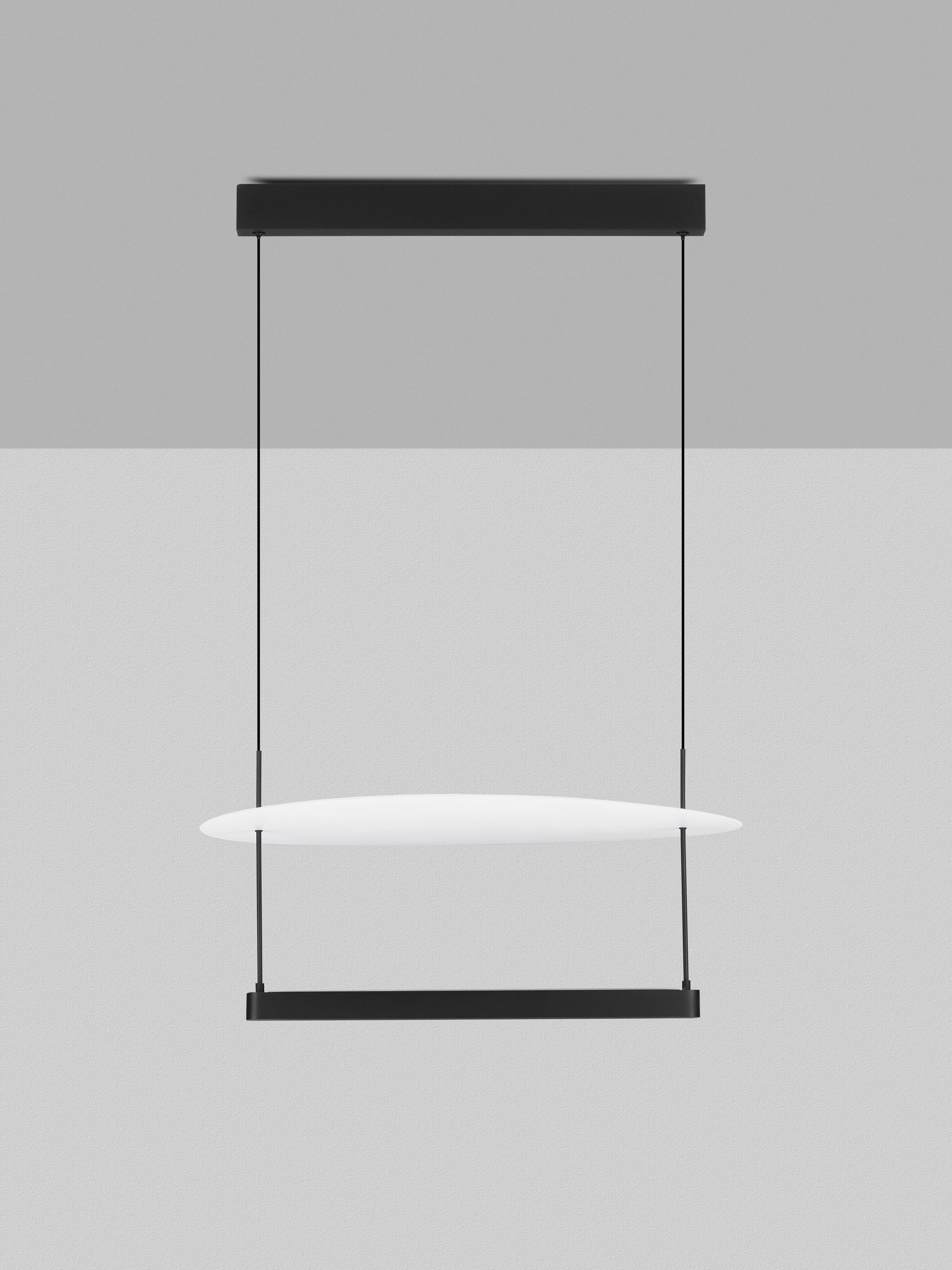 DIONA | L 60 W 60 H 160 cm | 40 W | 3000 K | 2560 lm | IP20 | Negro/Blanco | Aluminio