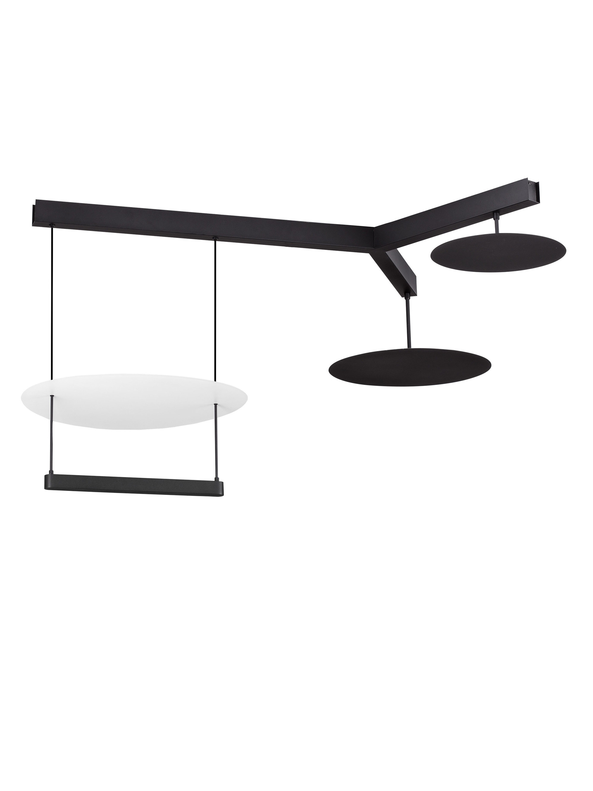 DIONA | L 120 W 100 H 150 cm | 81 W | 3000 K | 5160 lm | IP20 | Black/White | Aluminum