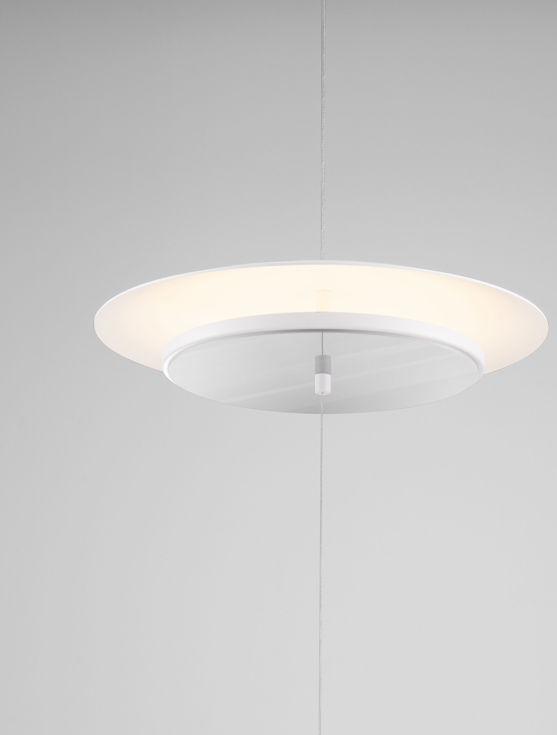 OLOS | H 330 D 35 cm | 21 W | 3000 K | 918 lm | IP20 | Chrome/White | Glass/Aluminum