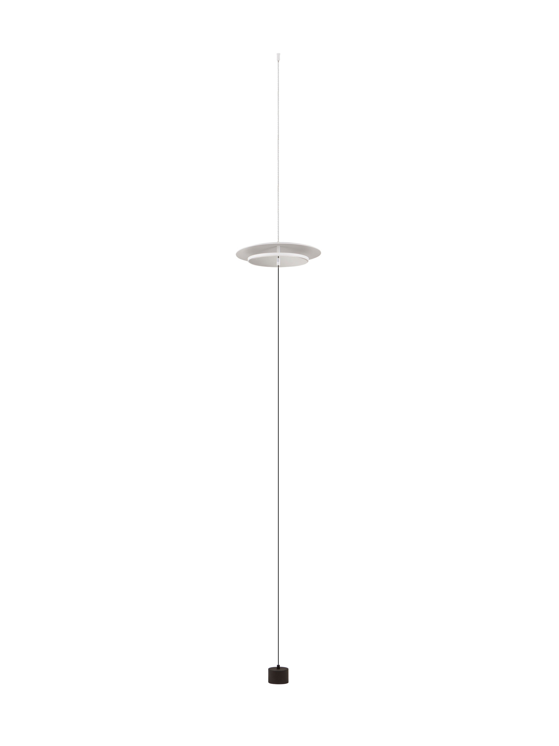OLOS | H 370 D 35 cm | 21 W | 3000 K | 918 lm | IP20 | Chrome/White | Glass/Aluminum