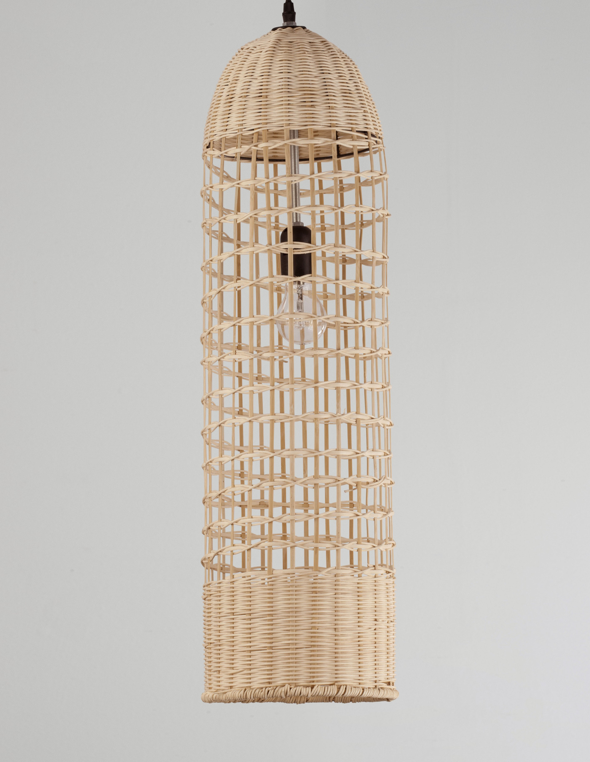 MIA | H 250 D 20 cm | 12 W | IP20 | Black/Beige | Rattan