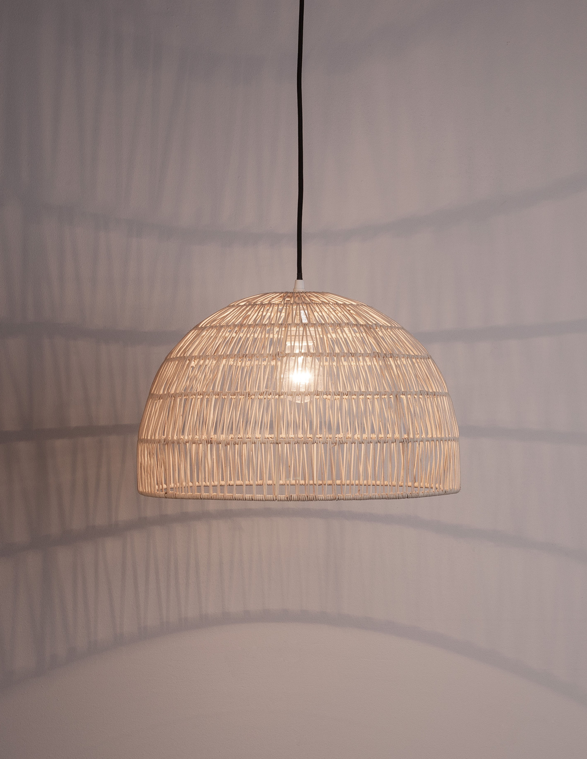 MELODY | H 250 D 40 cm | 12 W | IP20 | Beige | Steel/Rattan