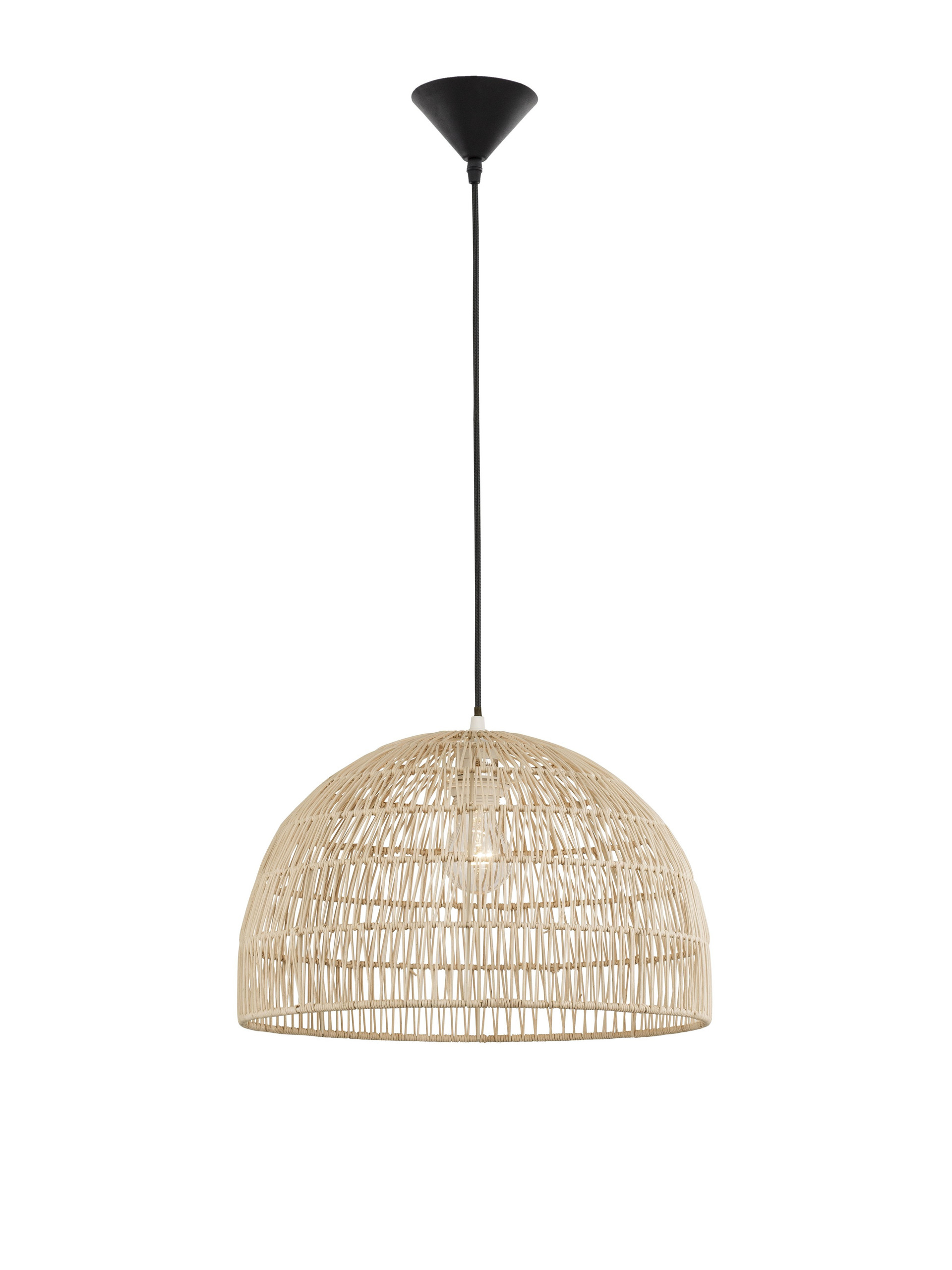 MELODY | H 250 D 40 cm | 12 W | IP20 | Beige | Steel/Rattan