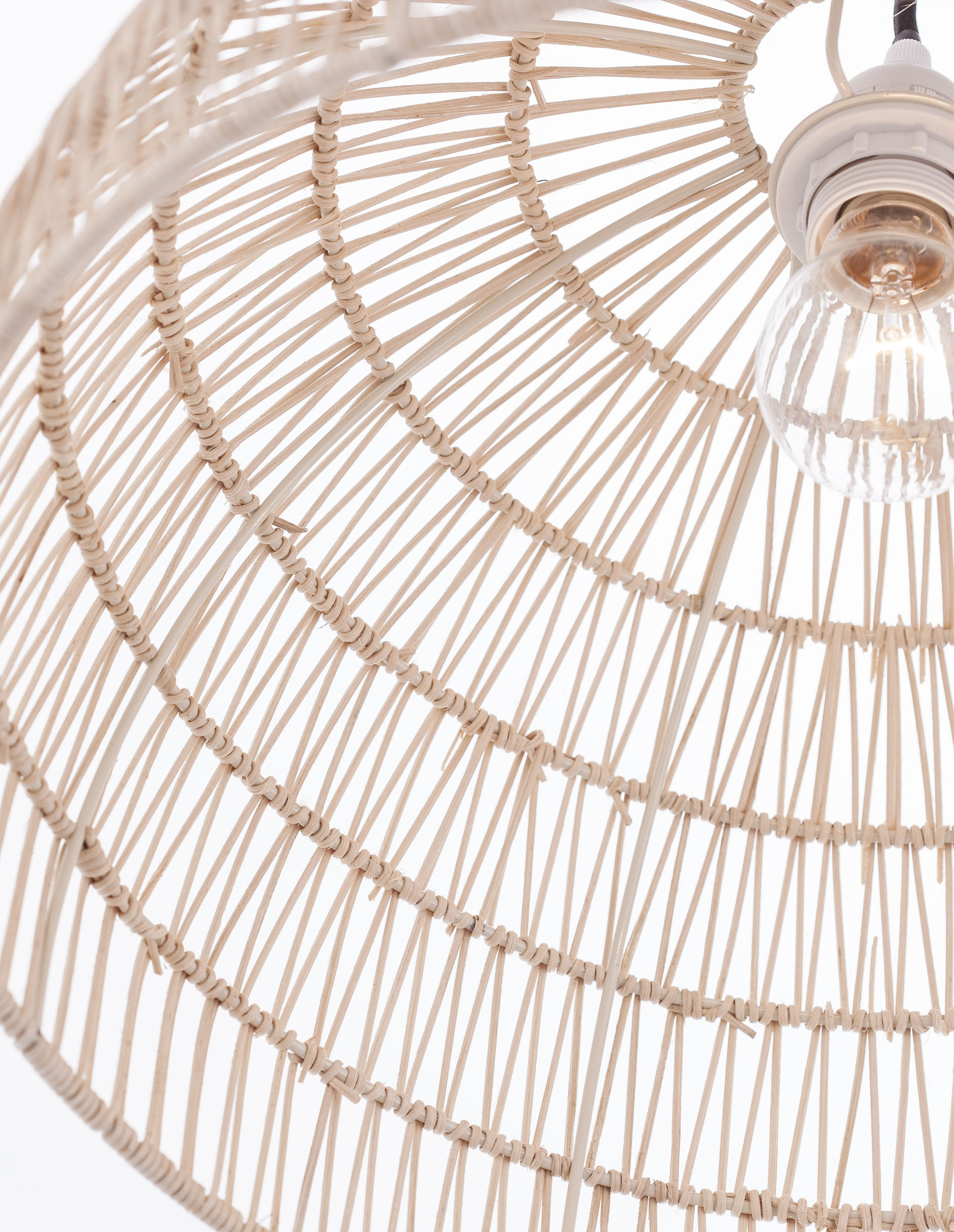 MELODY | H 250 D 40 cm | 12 W | IP20 | Beige | Steel/Rattan