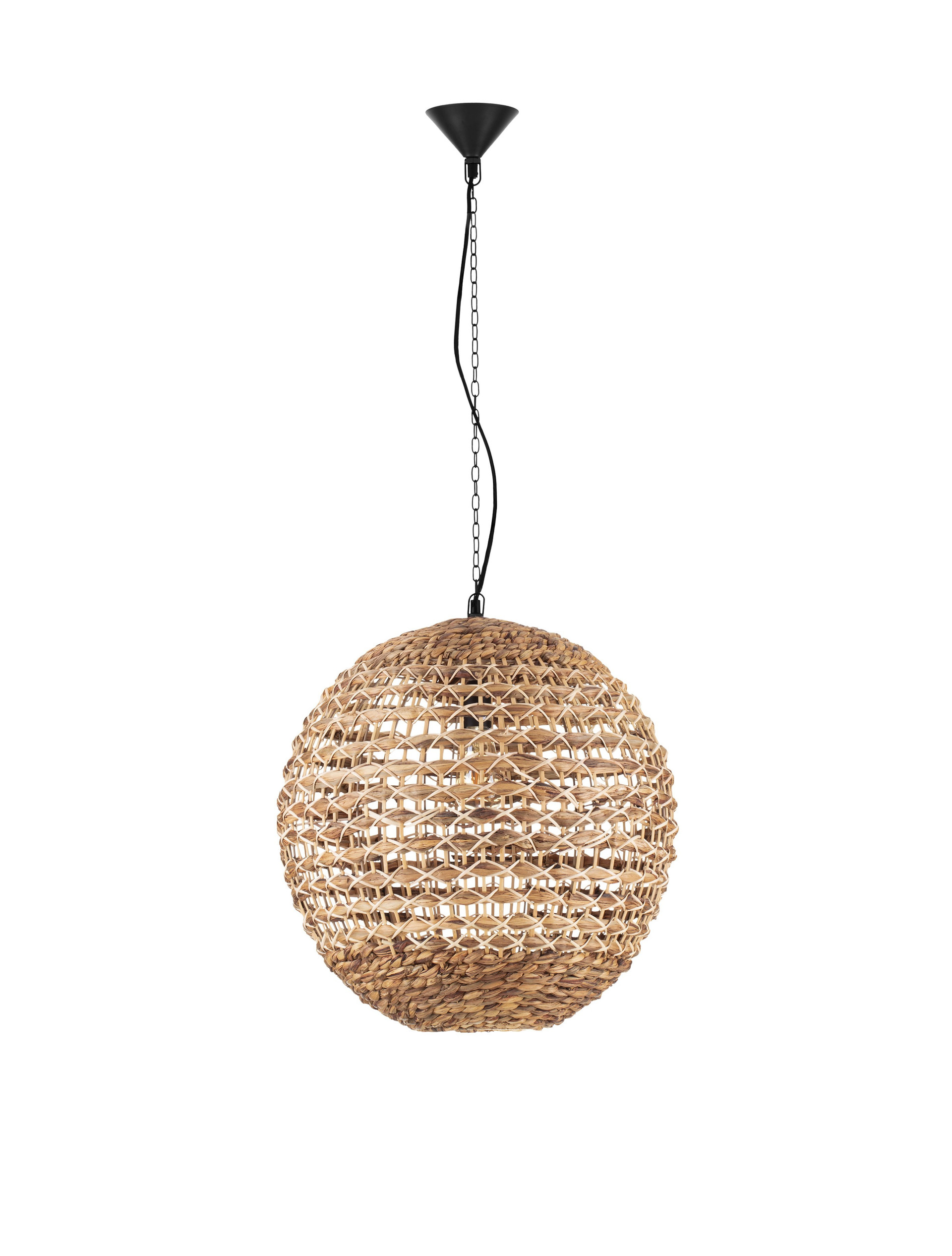 BOLA | H 200 D 50 cm | 12 W | IP20 | Beige | Fabric/Rattan