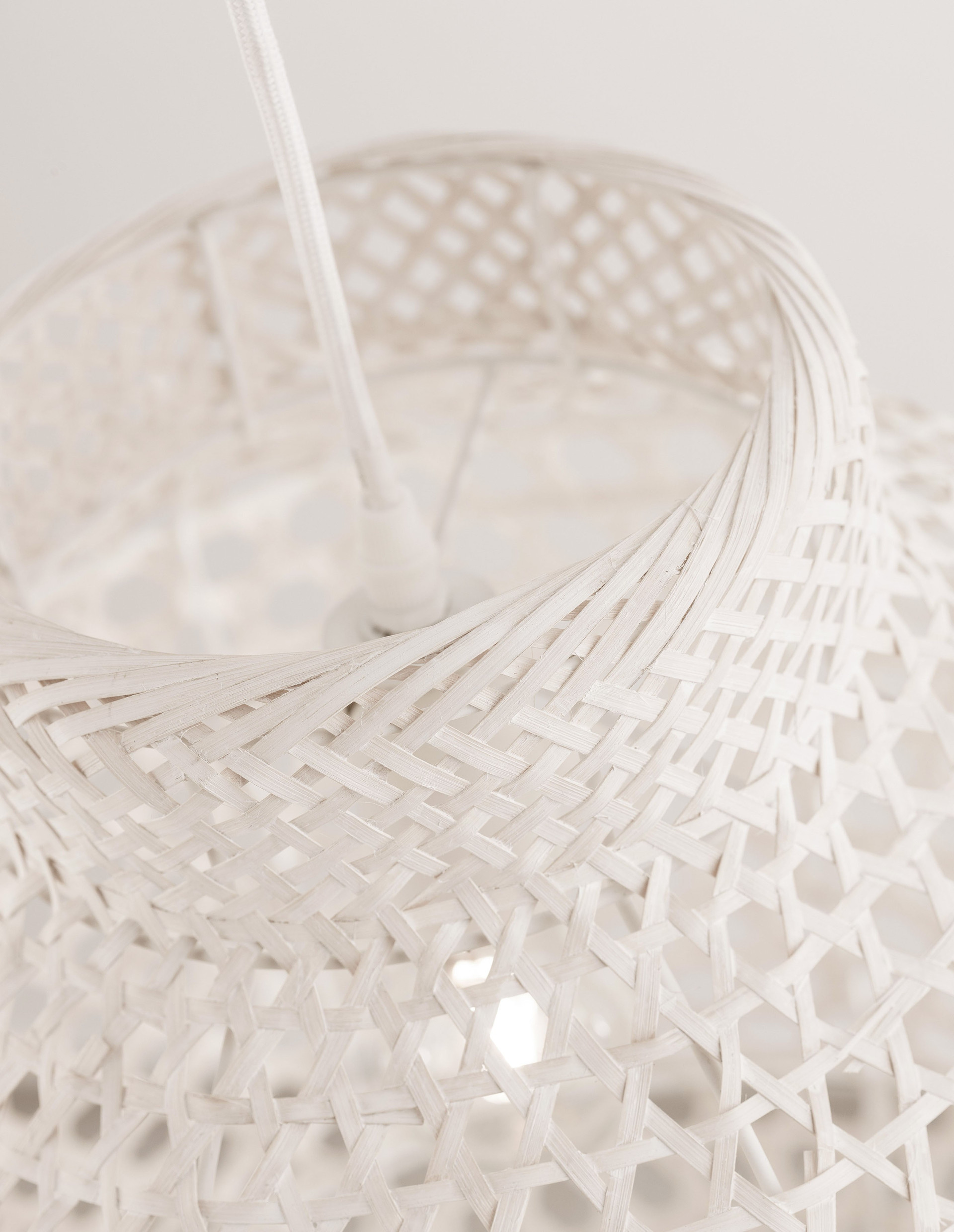 MIA | H 250 D 35 cm | 12 W | IP20 | White | Rattan