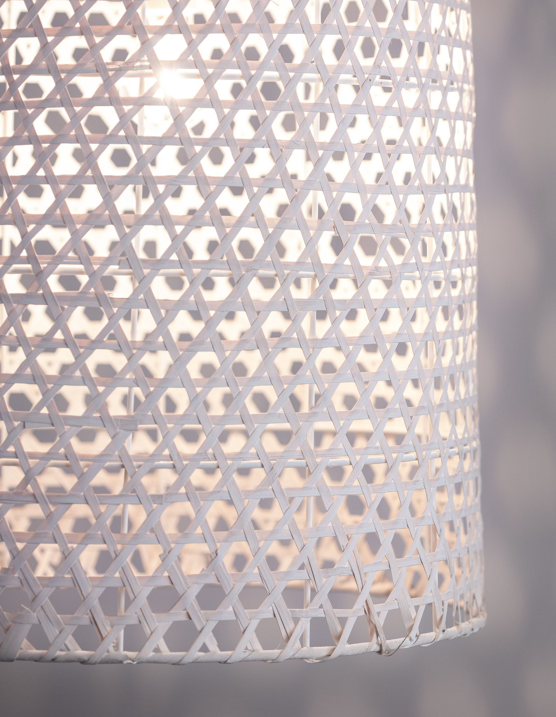 AURORA | H 250 D 40 cm | 12 W | IP20 | White | Rattan