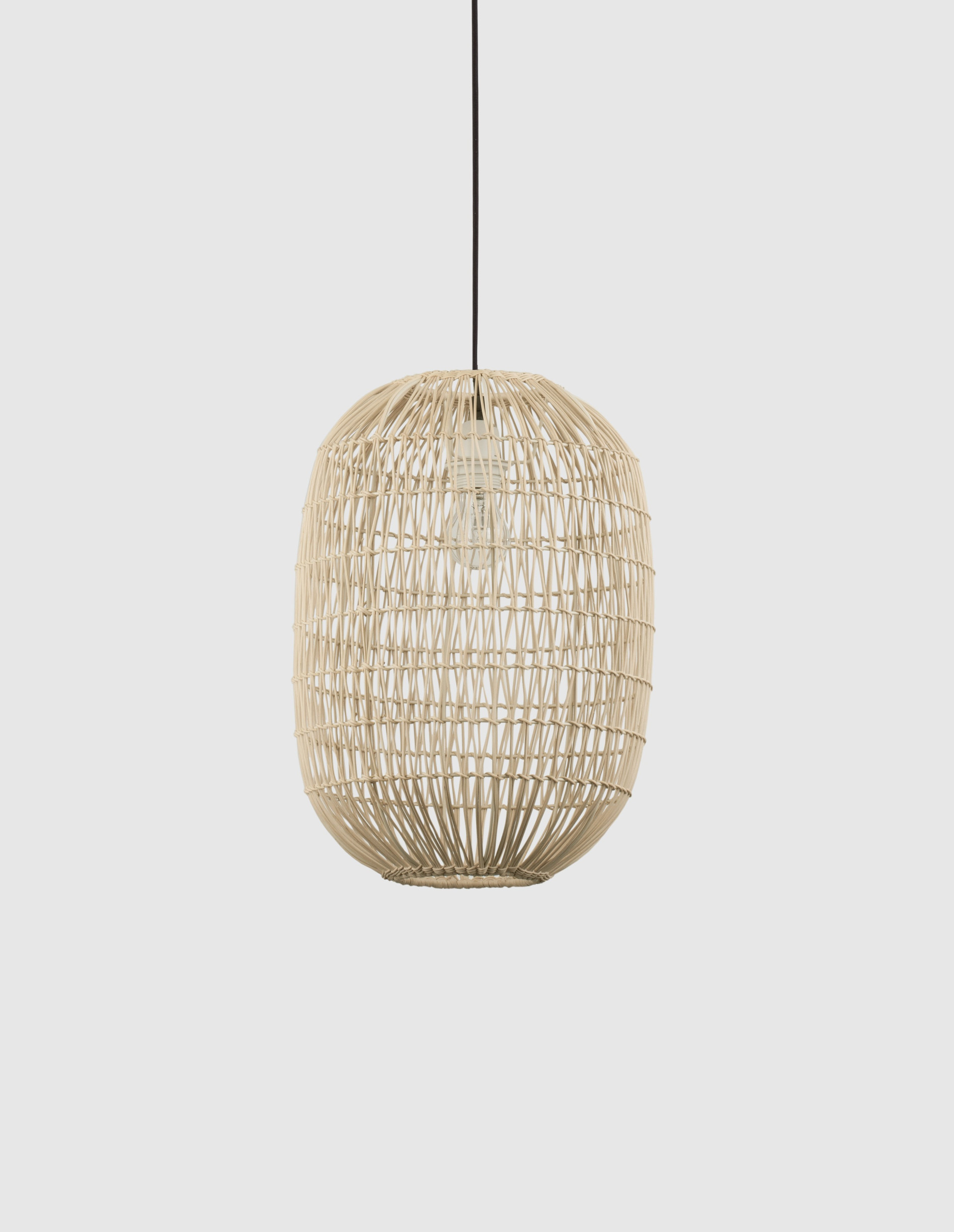 MELODY | H 250 D 30 cm | 12 W | IP20 | Beige | Steel/Rattan