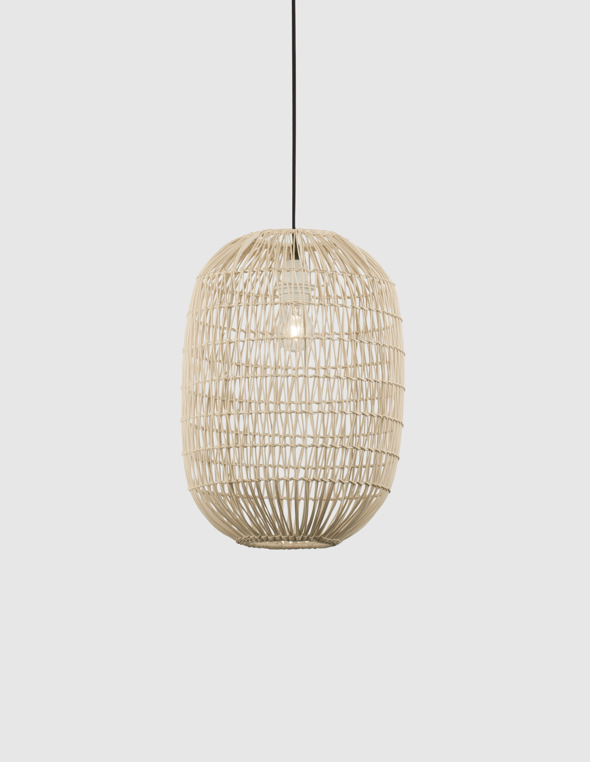 MELODY | H 250 D 30 cm | 12 W | IP20 | Beige | Steel/Rattan