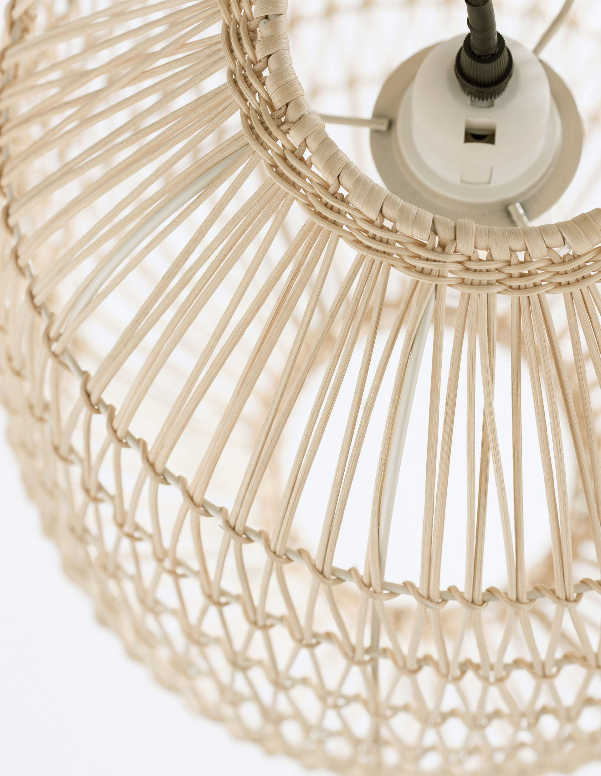 MELODY | H 250 D 30 cm | 12 W | IP20 | Beige | Steel/Rattan
