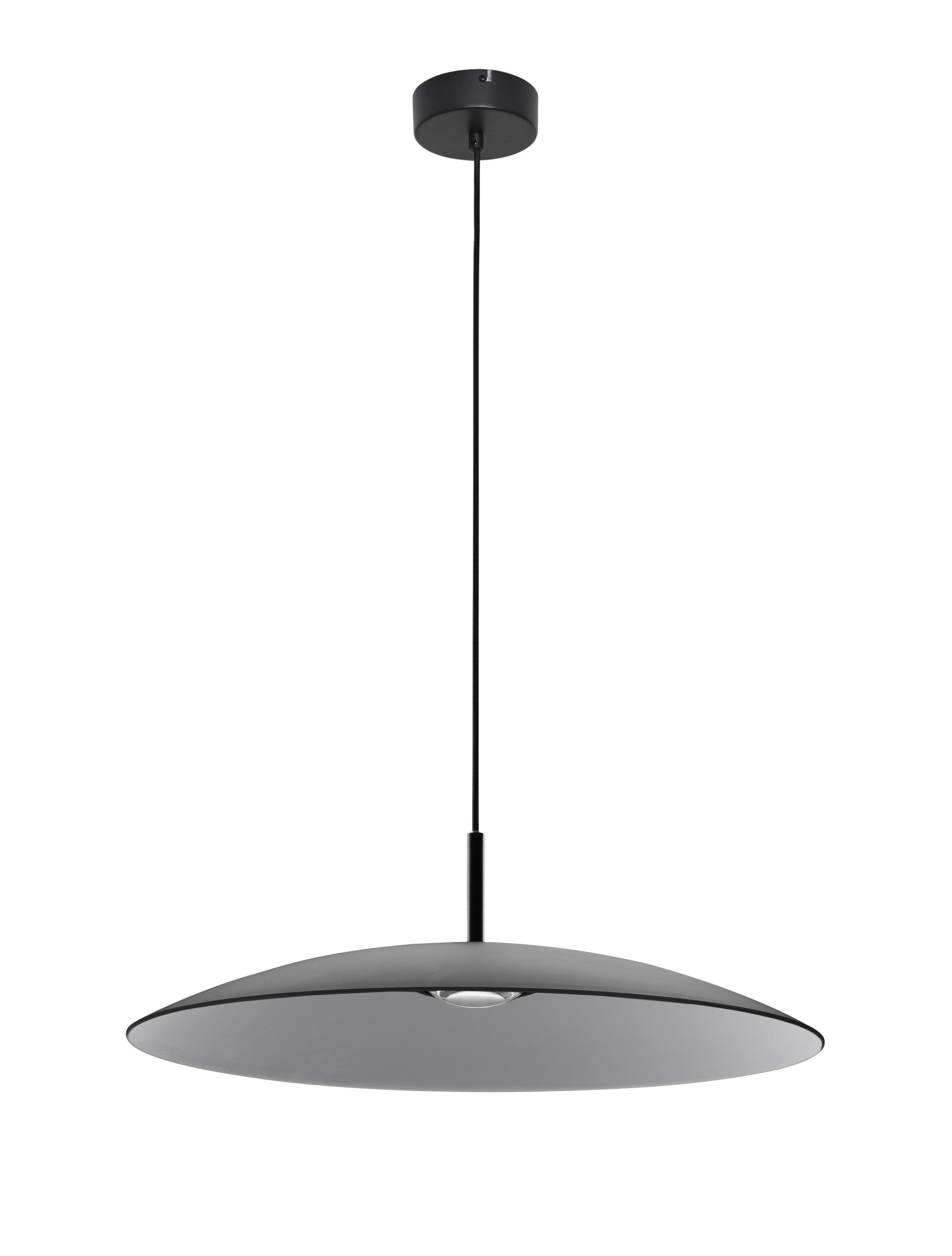 POLIFEMO | H 153 D 60 cm | 17 W | IP20 | Black/Smokey | Glass/Metal