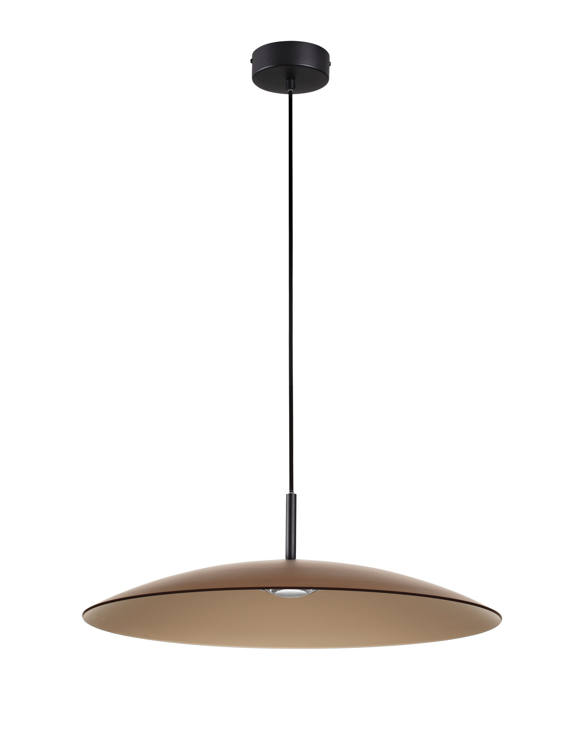 POLIFEMO | H 153 D 60 cm | 17 W | 3000 K | 1040 lm | IP20 | Black/Brown | Glass/Metal