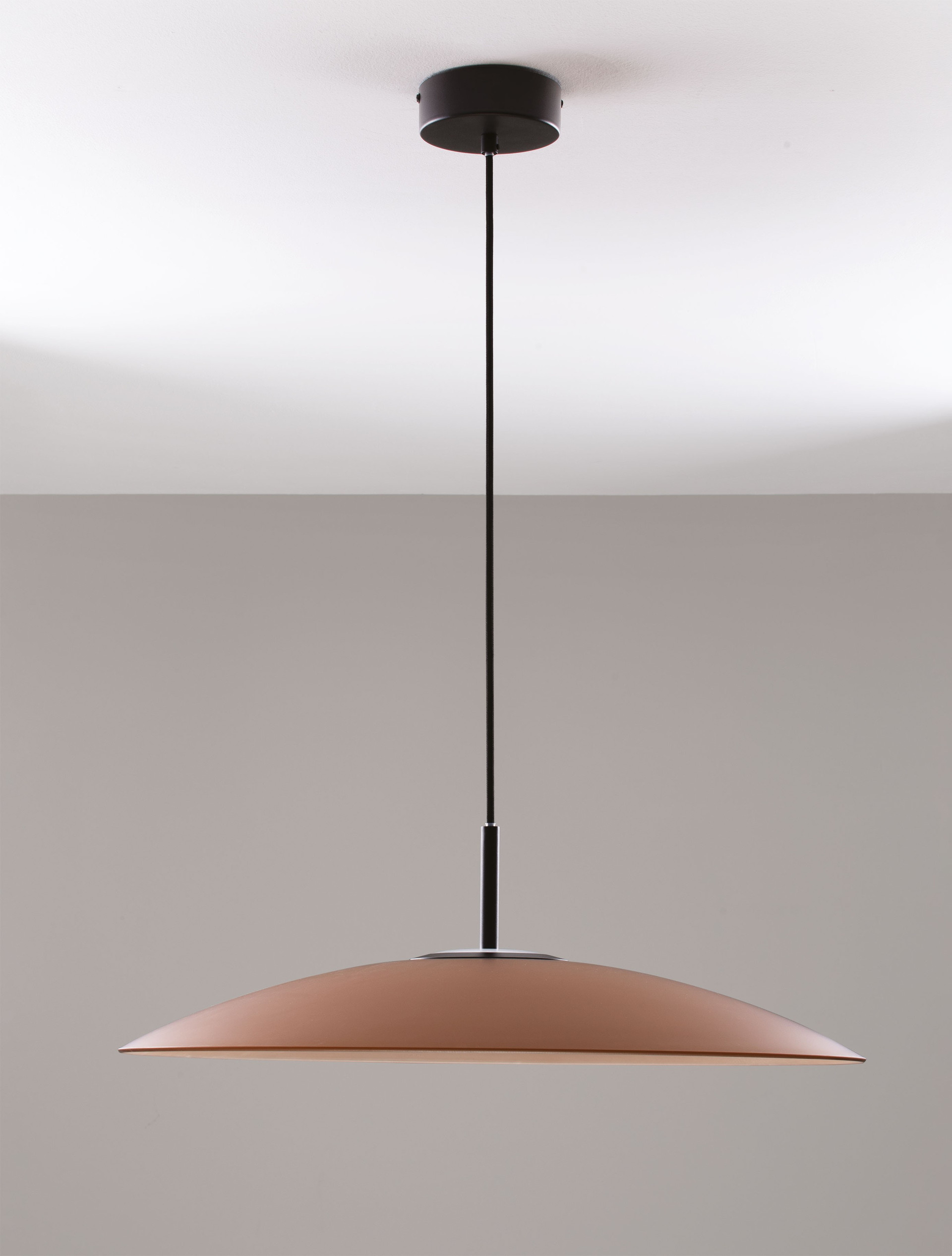 POLIFEMO | H 153 D 60 cm | 17 W | 3000 K | 1040 lm | IP20 | Black/Brown | Glass/Metal