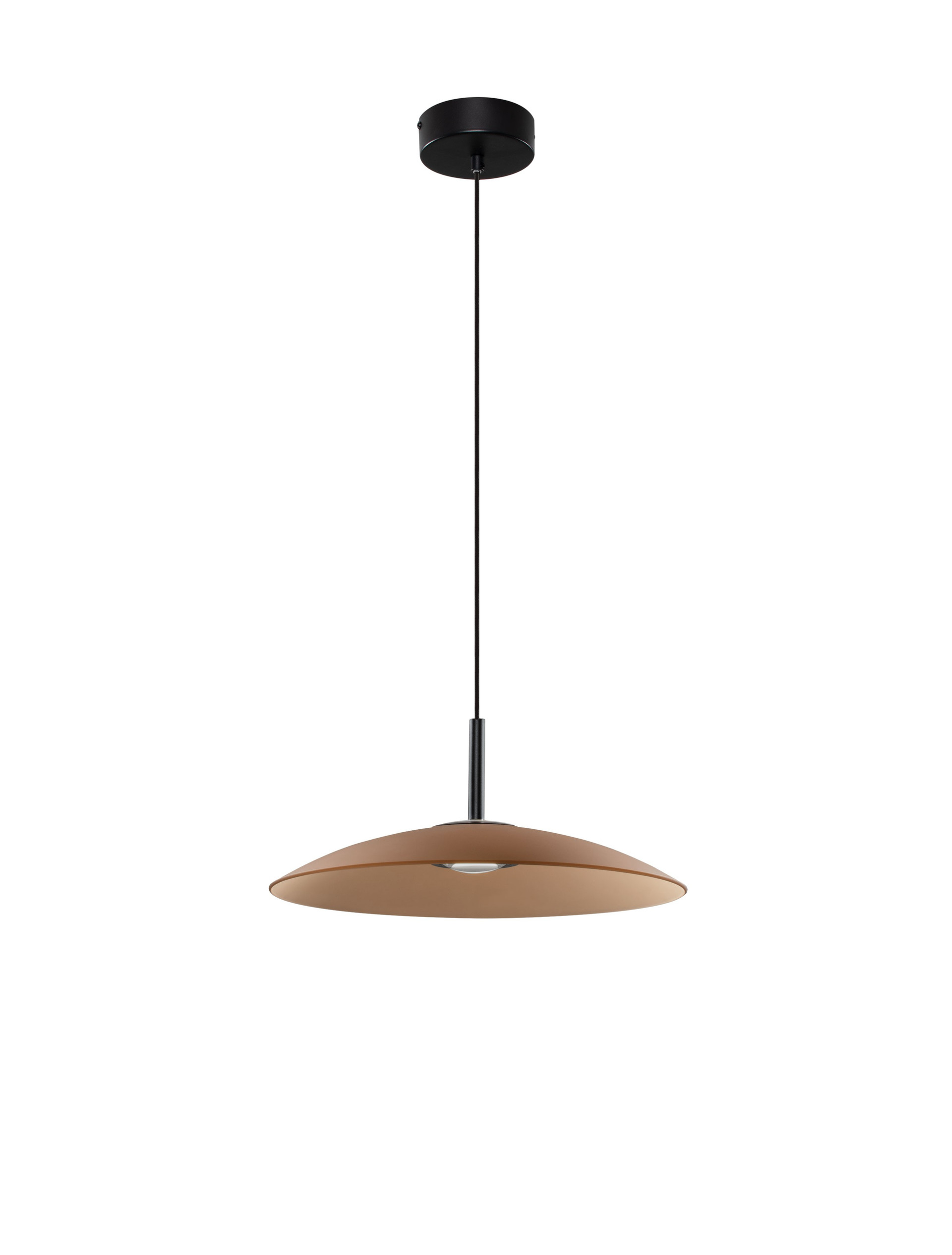 POLIFEMO | H 140 D 40 cm | 12 W | 3000 K | 1360 lm | IP20 | Black/Brown | Glass/Metal