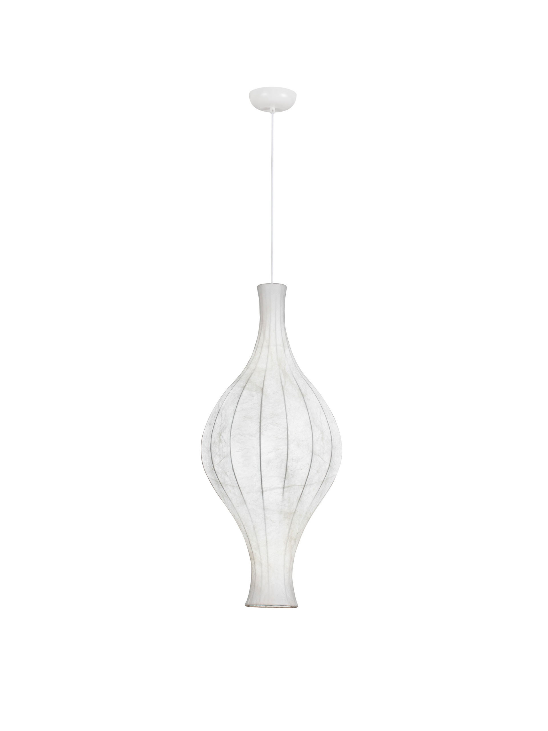 SEDA | H 240 D 38 cm | 12 W | IP20 | White | Metal/Silk