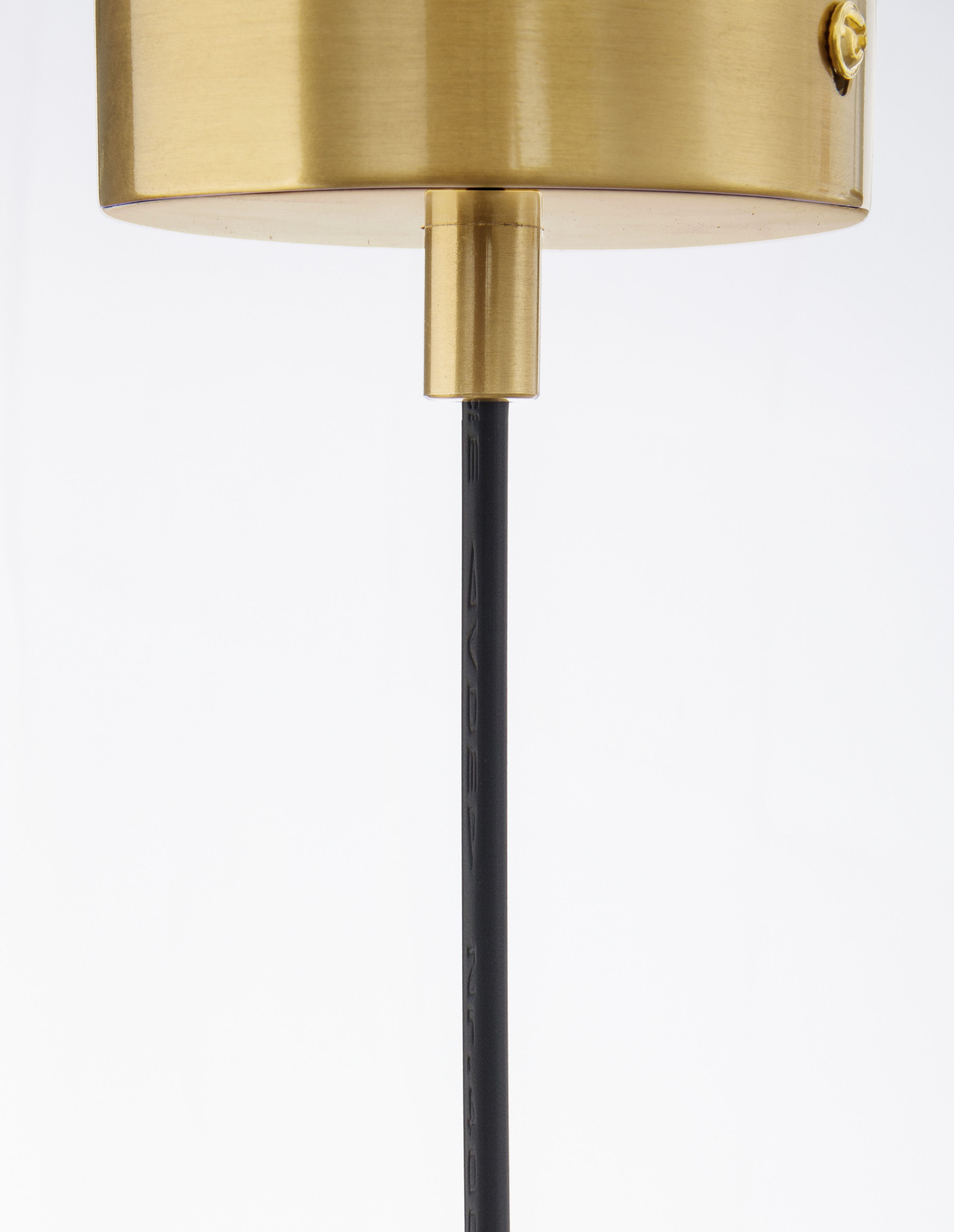 LATO | H 120 D 30 cm | 12 W | IP20 | White/Gold | Glass/Metal/Fabric