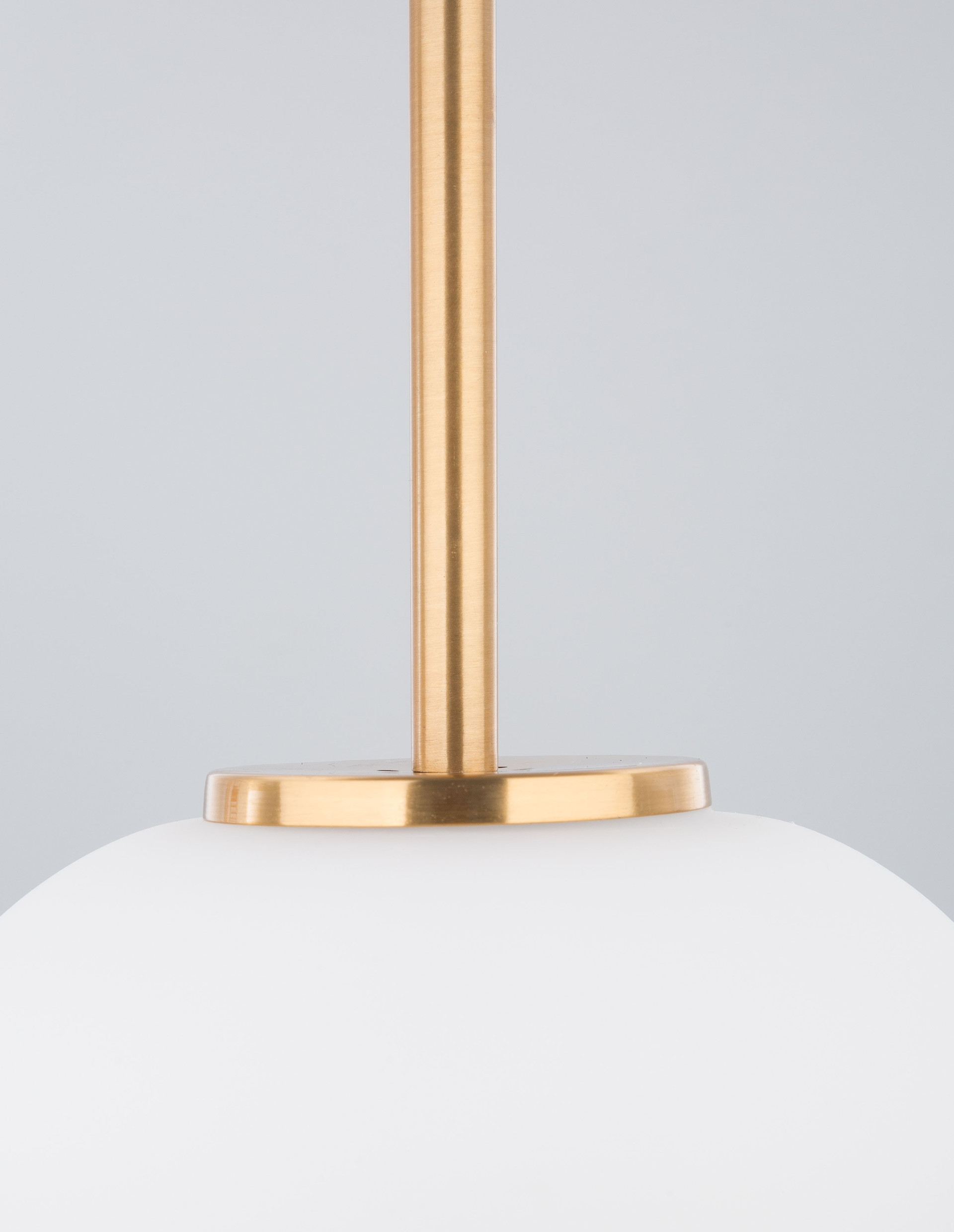 LATO | H 120 D 22 cm | 12 W | IP20 | White/Gold | Glass/Metal/Fabric