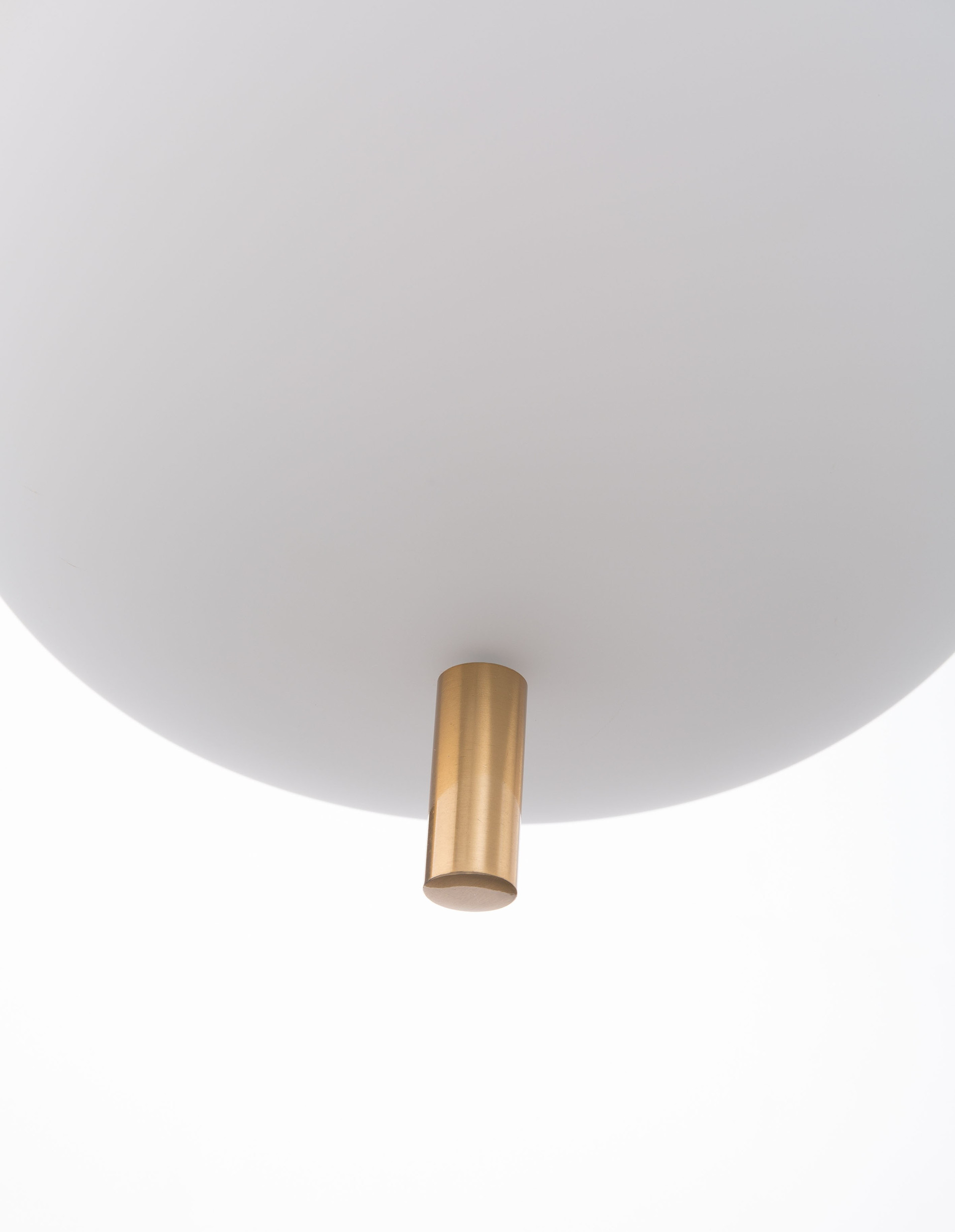 LATO | H 120 D 22 cm | 12 W | IP20 | White/Gold | Glass/Metal/Fabric