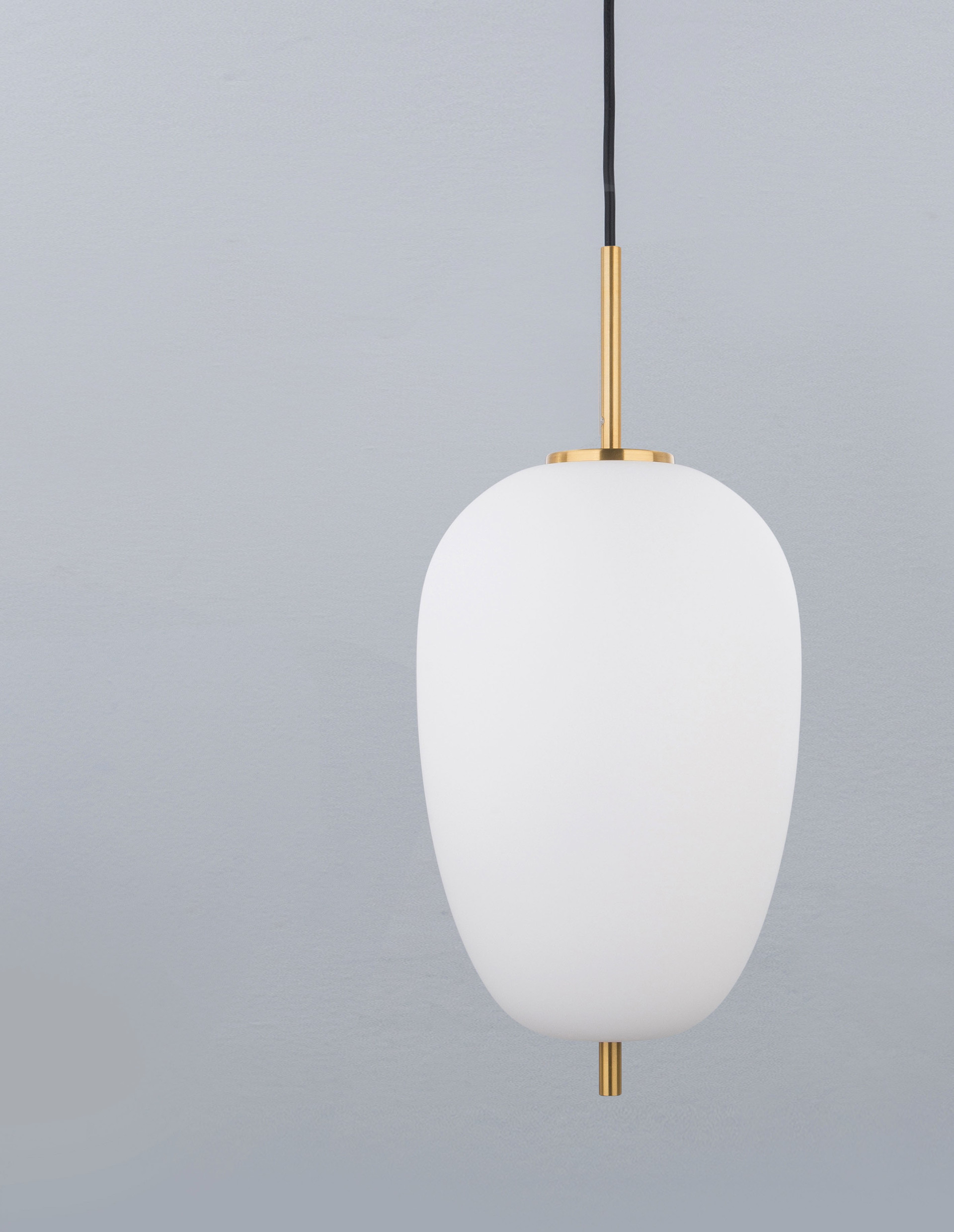 LATO | H 120 D 27 cm | 12 W | IP20 | White/Gold | Glass/Metal/Fabric