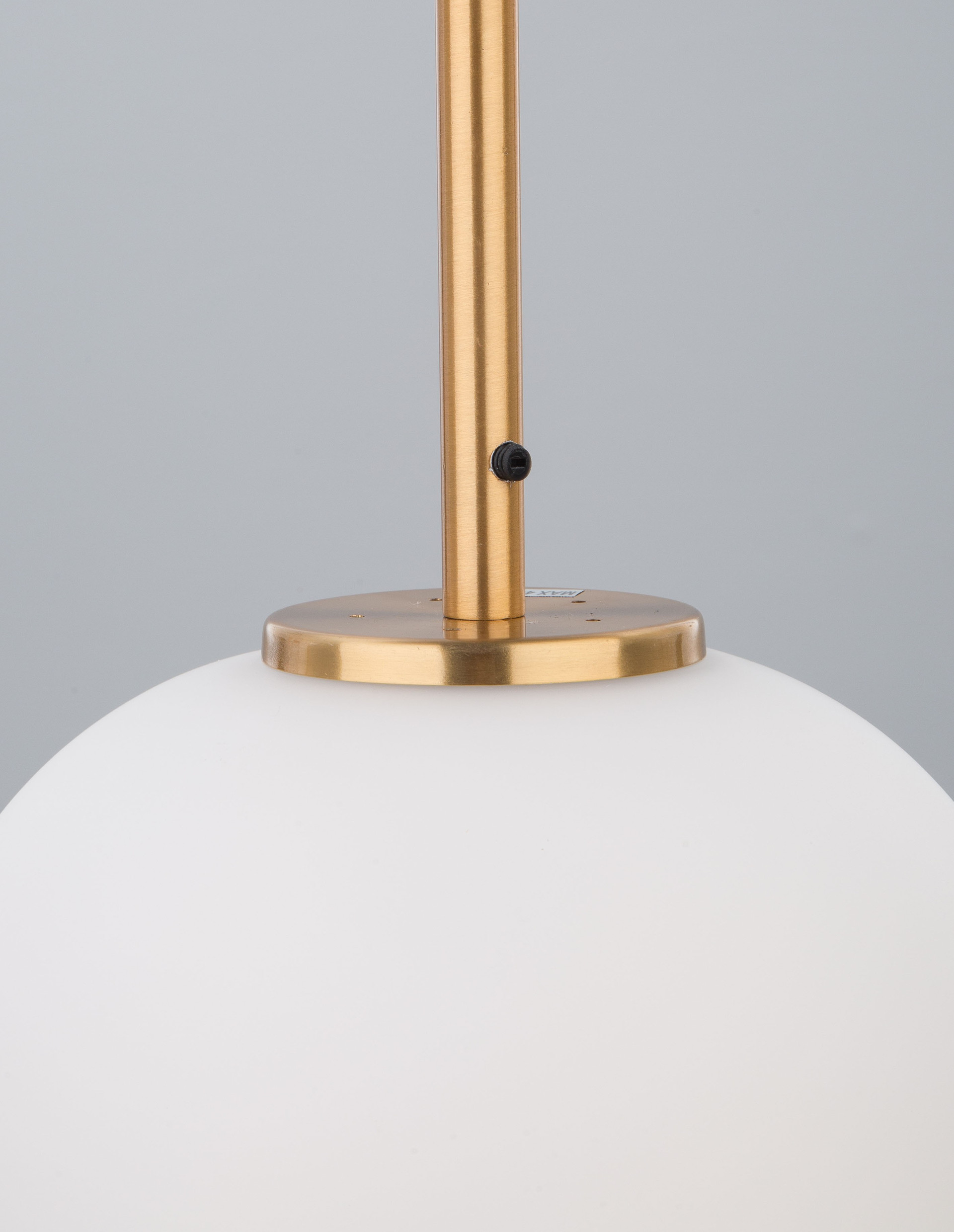 LATO | H 120 D 27 cm | 12 W | IP20 | White/Gold | Glass/Metal/Fabric
