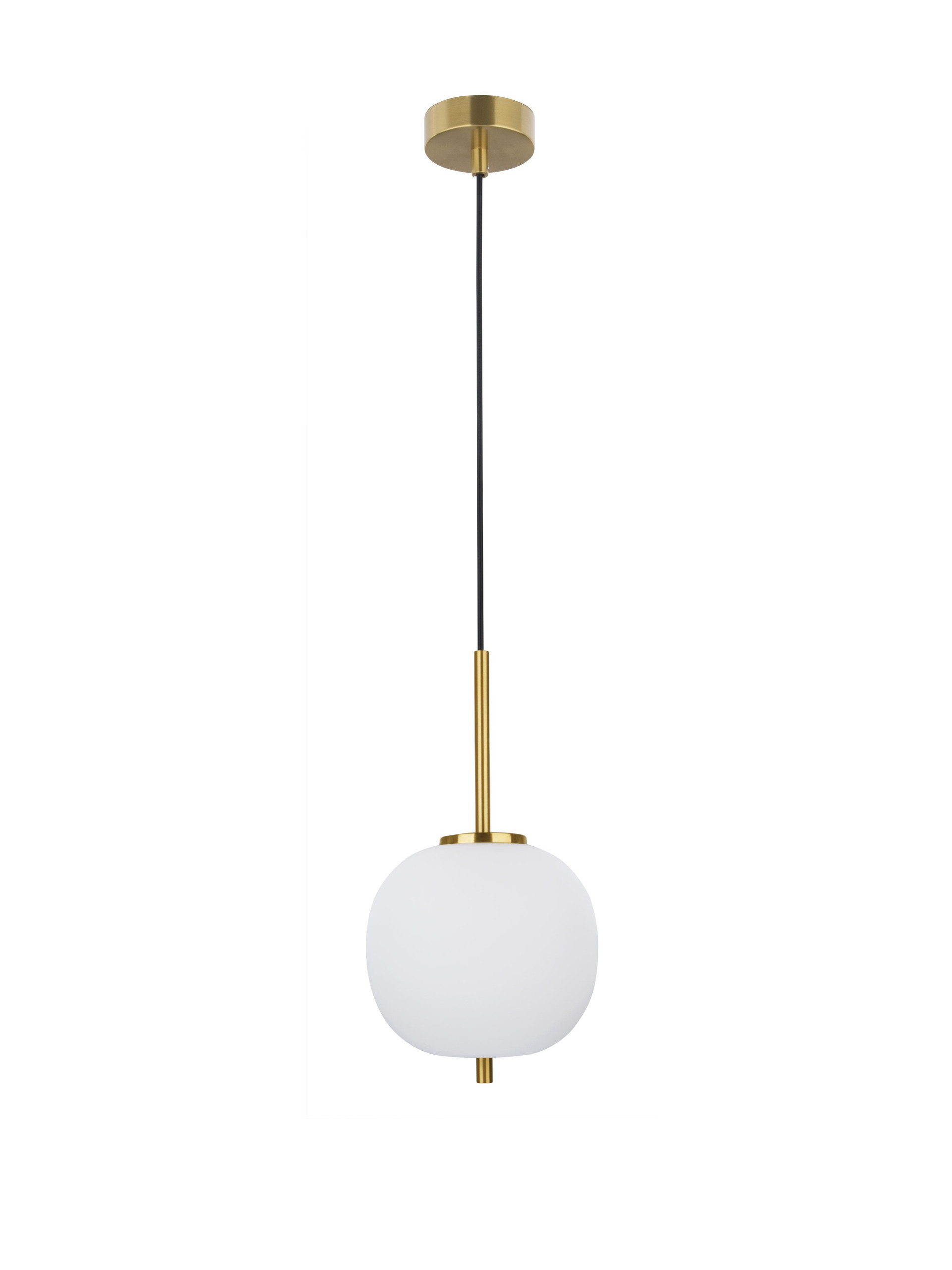LATO | H 120 D 18.5 cm | 5 W | IP20 | White/Gold | Glass/Metal/Fabric