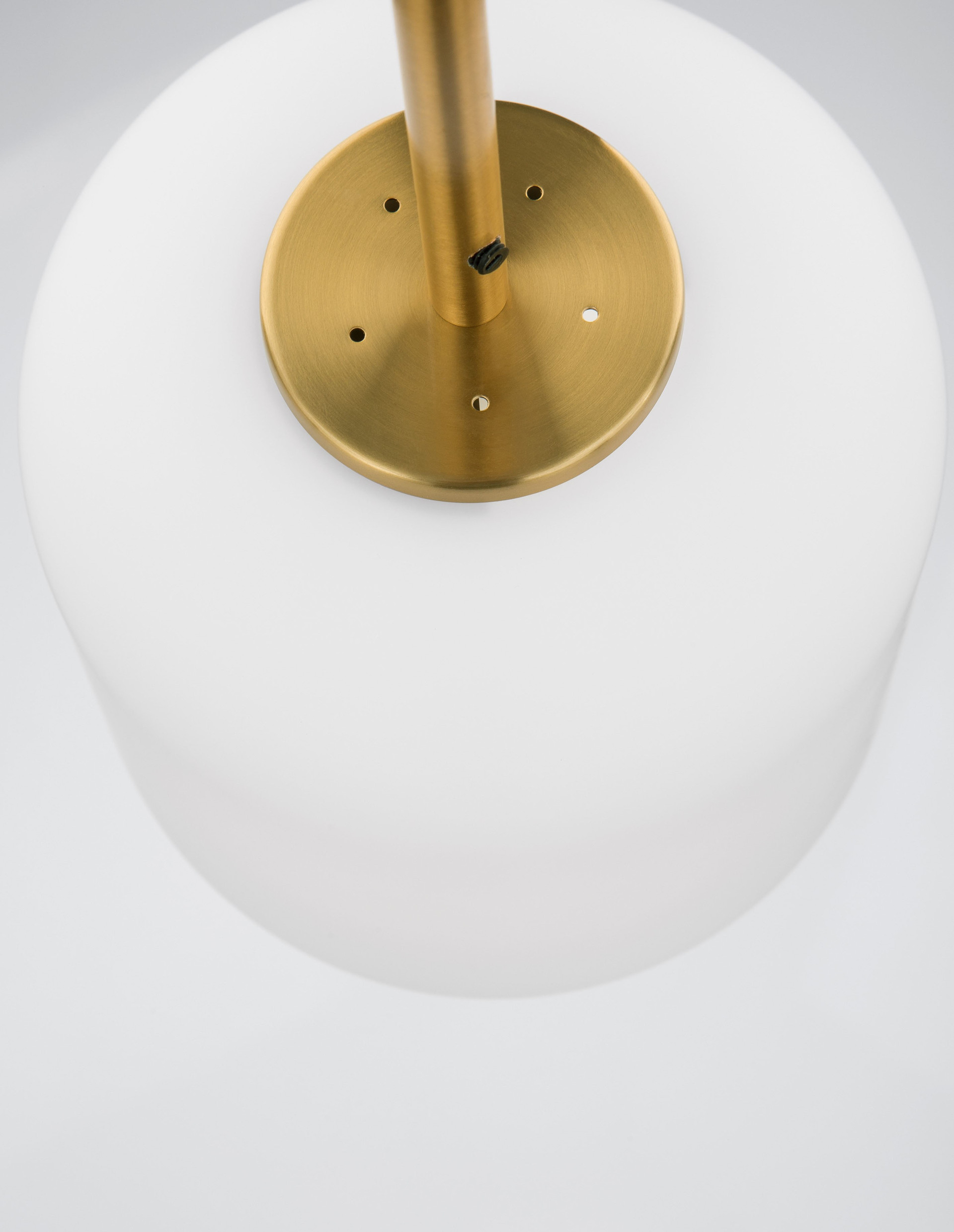 LATO | H 120 D 16.5 cm | 5 W | IP20 | White/Gold | Glass/Metal/Fabric