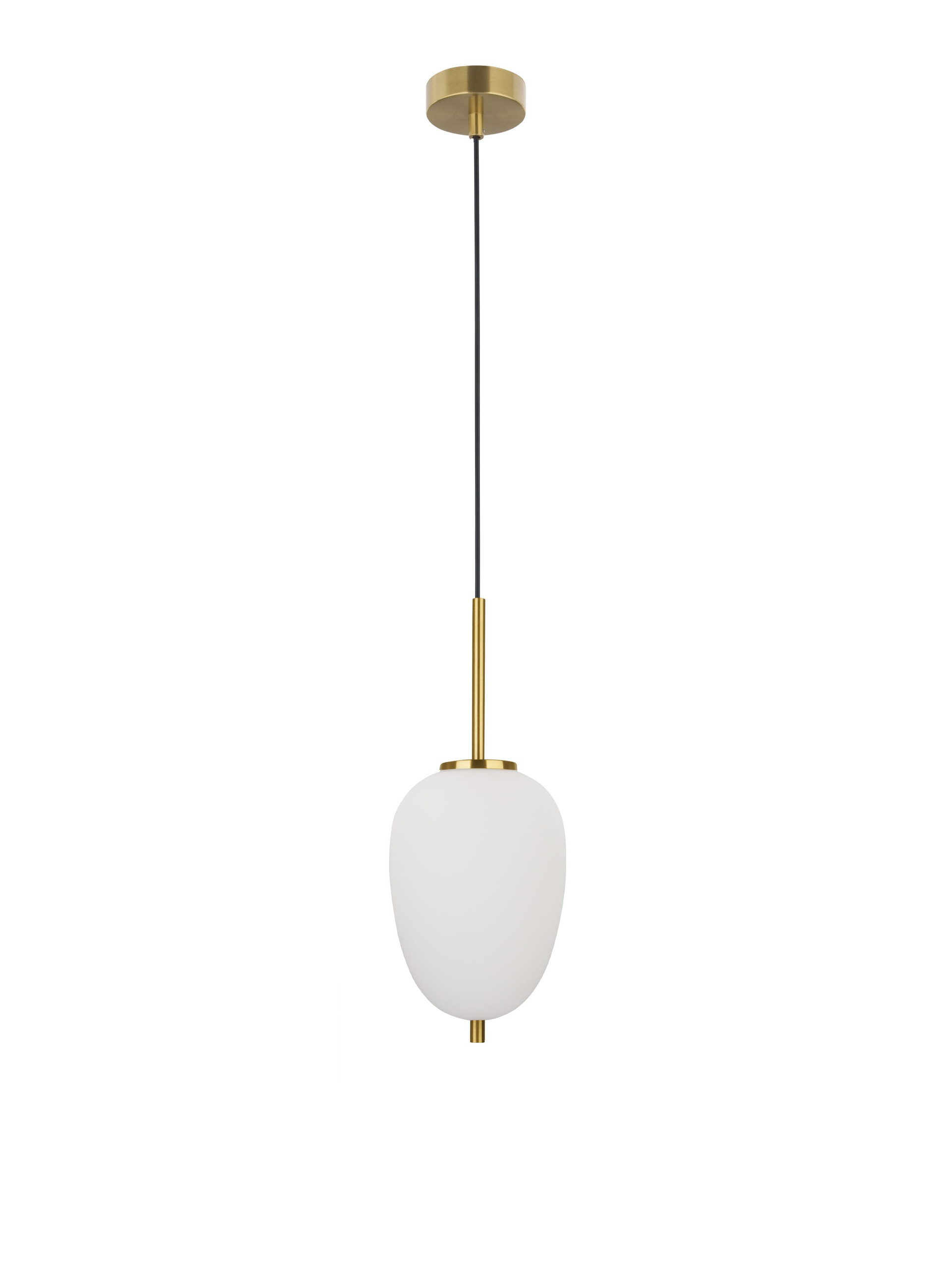 LATO | H 120 D 15.8 cm | 5 W | IP20 | White/Gold | Glass/Metal/Fabric