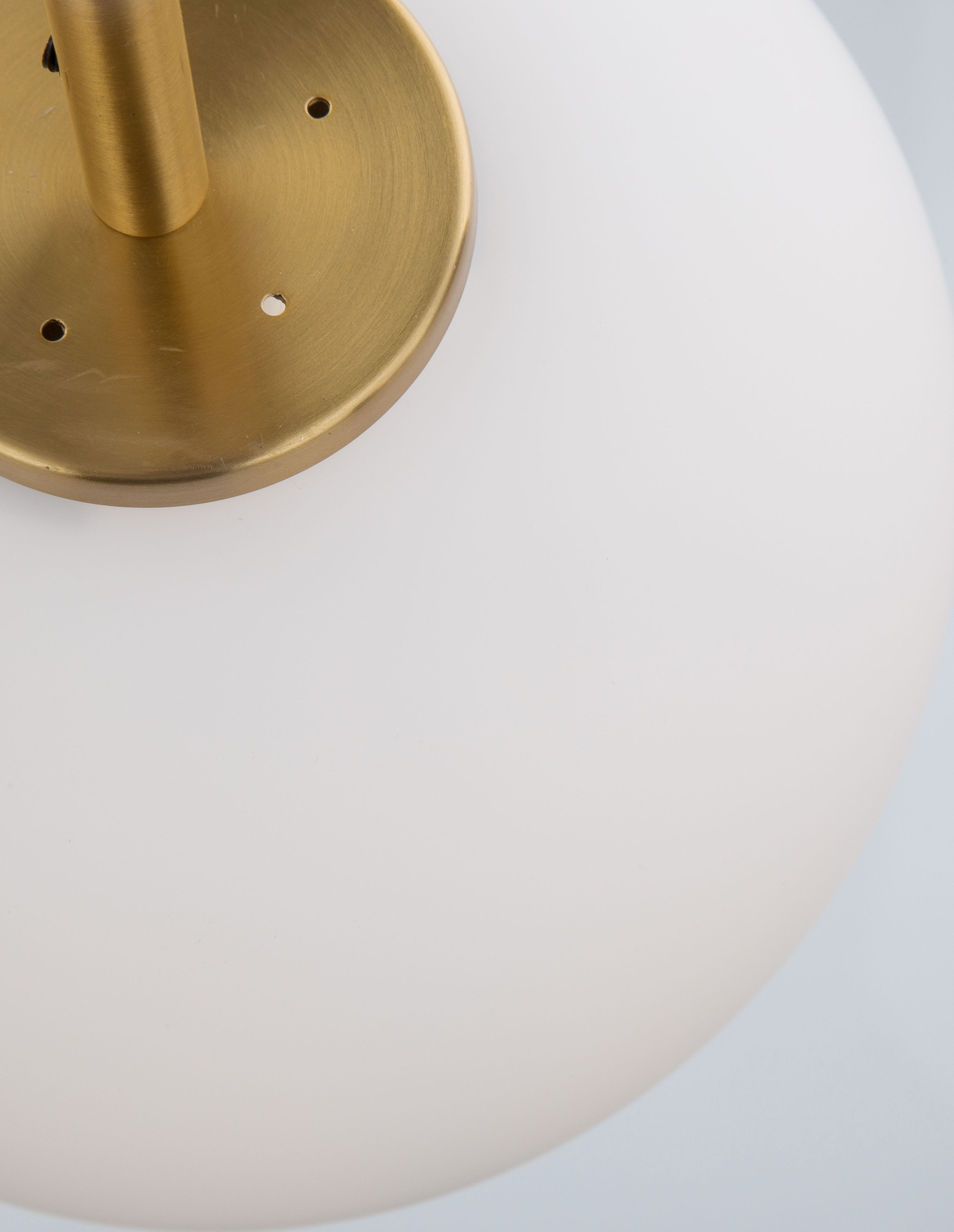 LATO | H 120 D 15.8 cm | 5 W | IP20 | White/Gold | Glass/Metal/Fabric