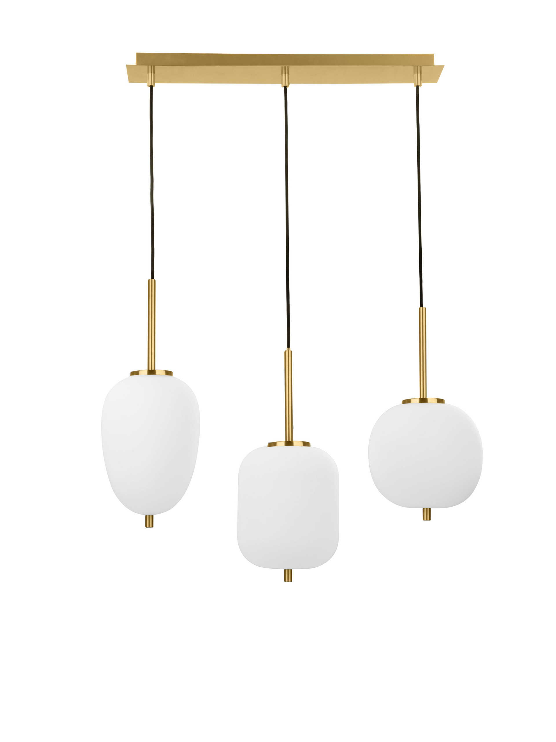 LATO | L 53 W 9 H 120 cm | 15 W | IP20 | White/Gold | Glass/Metal/Fabric