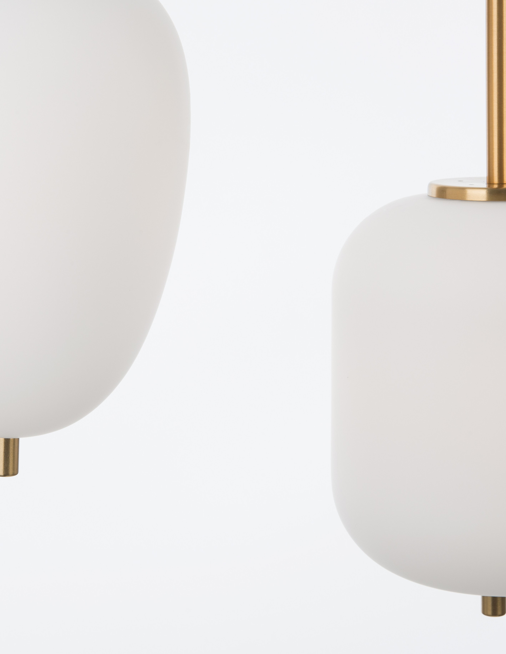 LATO | L 53 W 9 H 120 cm | 15 W | IP20 | White/Gold | Glass/Metal/Fabric