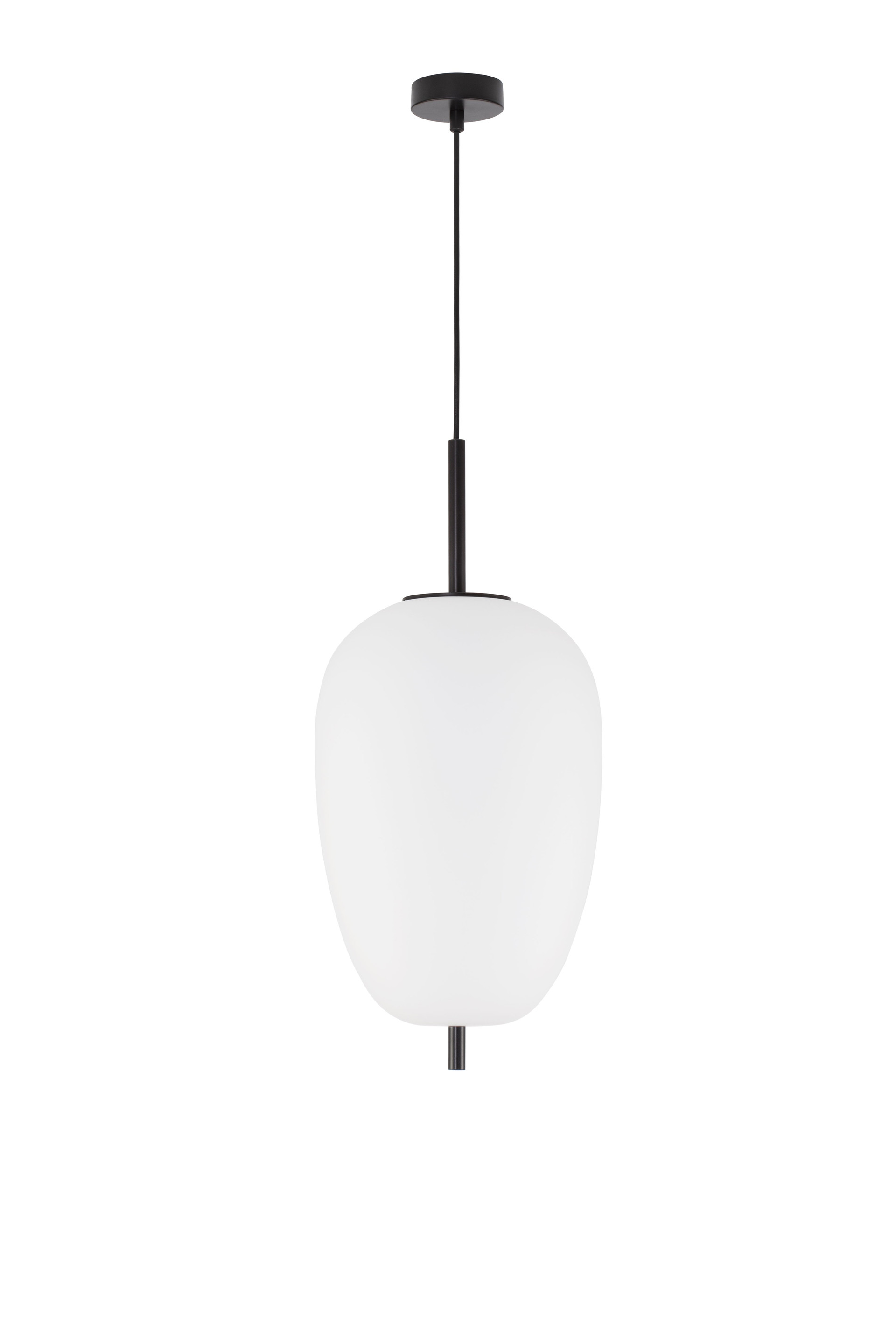 LATO | H 120 D 27 cm | 12 W | IP20 | Black/White | Glass/Metal/Fabric