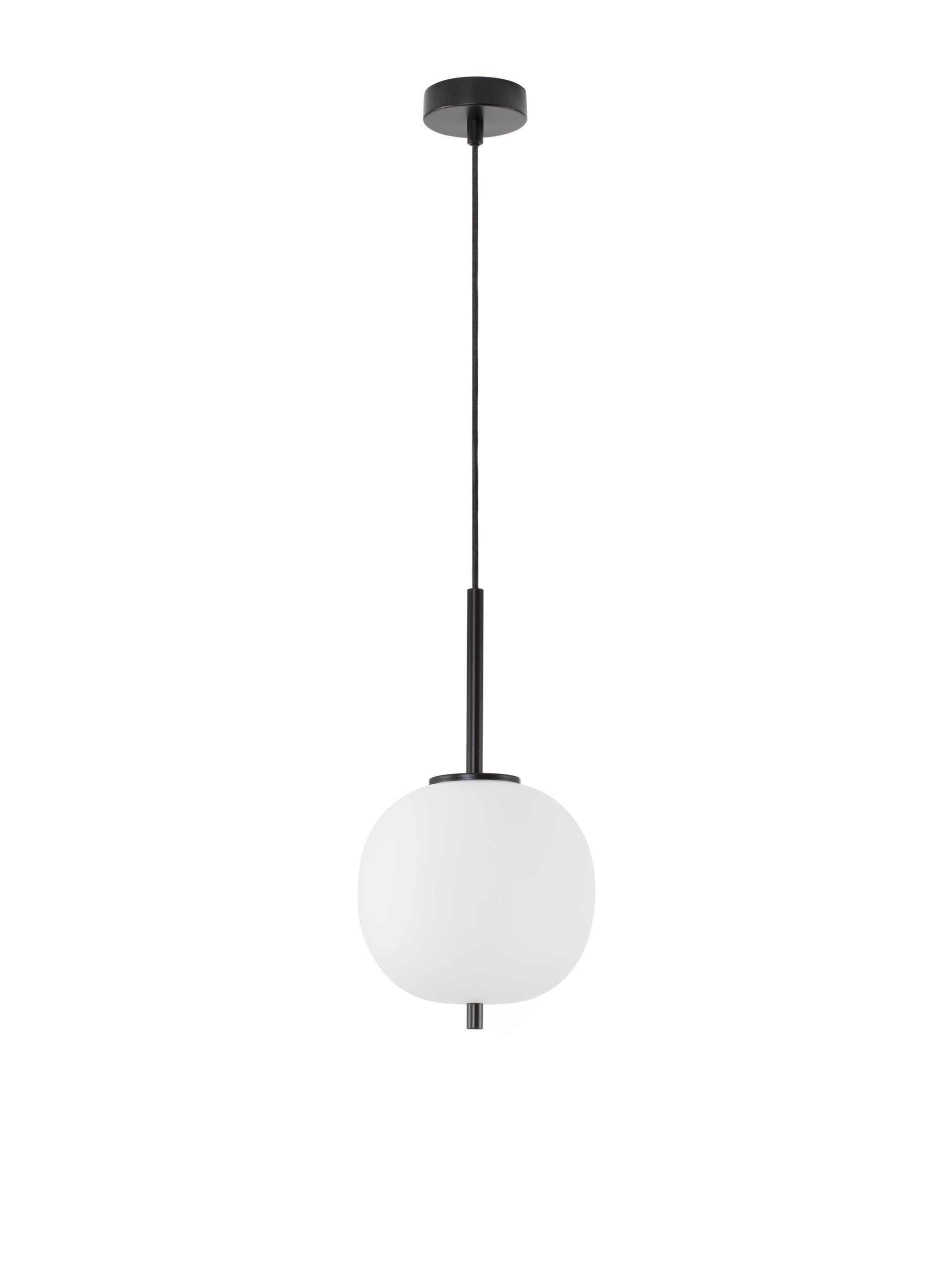 LATO | H 120 D 18.5 cm | 5 W | IP20 | Black/White | Glass/Metal/Fabric