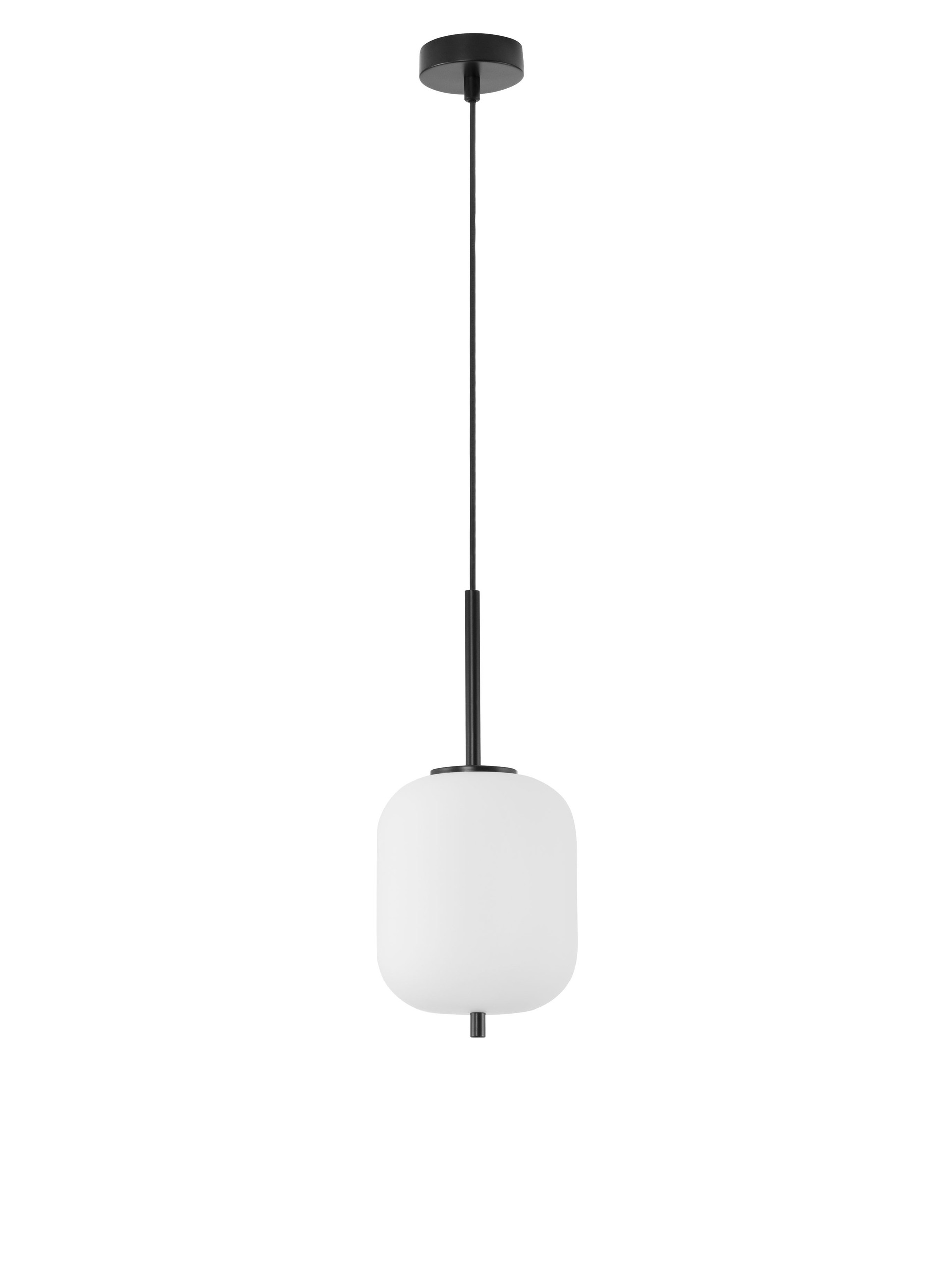 LATO | H 120 D 16.5 cm | 5 W | IP20 | Black/White | Glass/Metal/Fabric