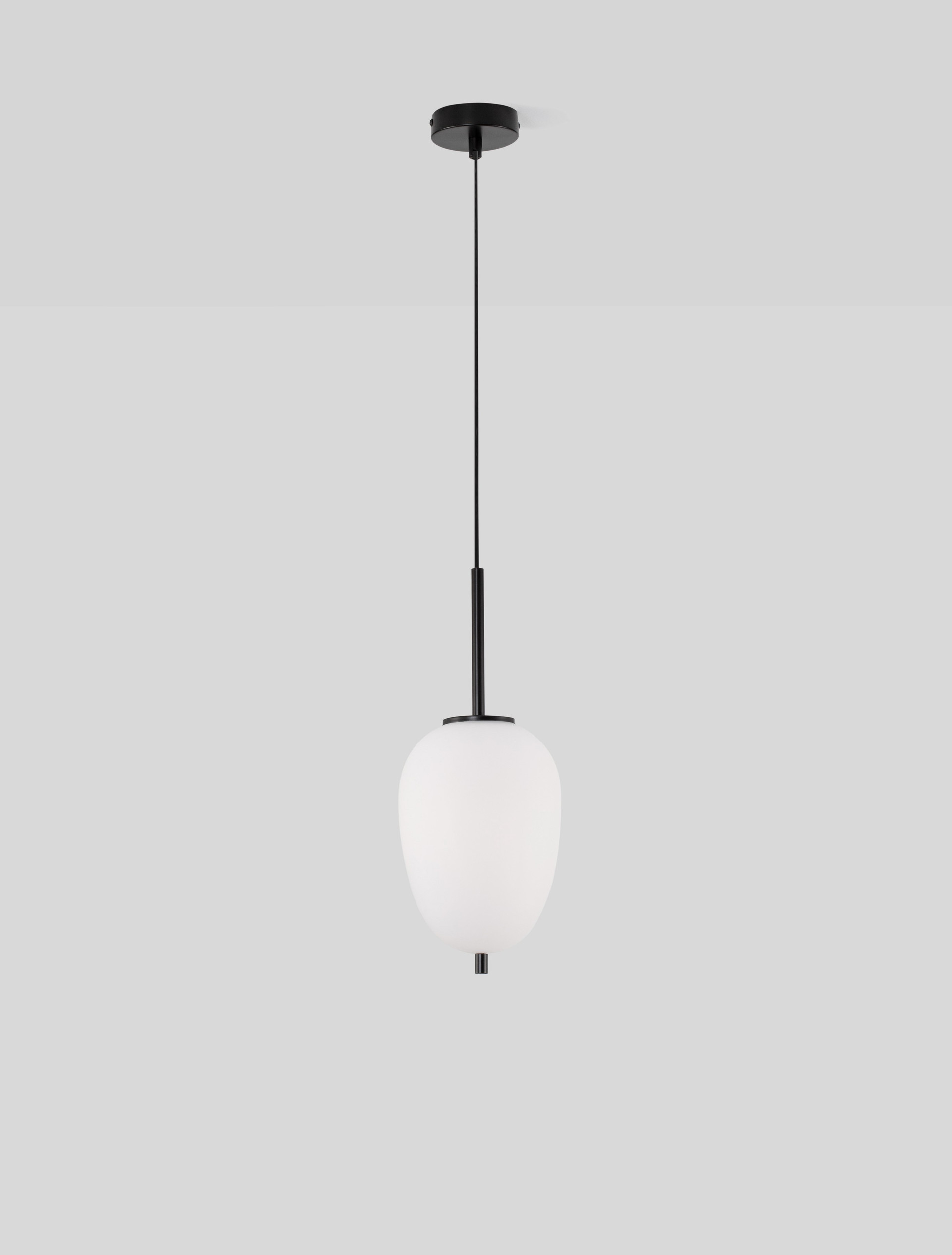 LATO | H 120 D 15.8 cm | 5 W | IP20 | Black/White | Glass/Metal/Fabric