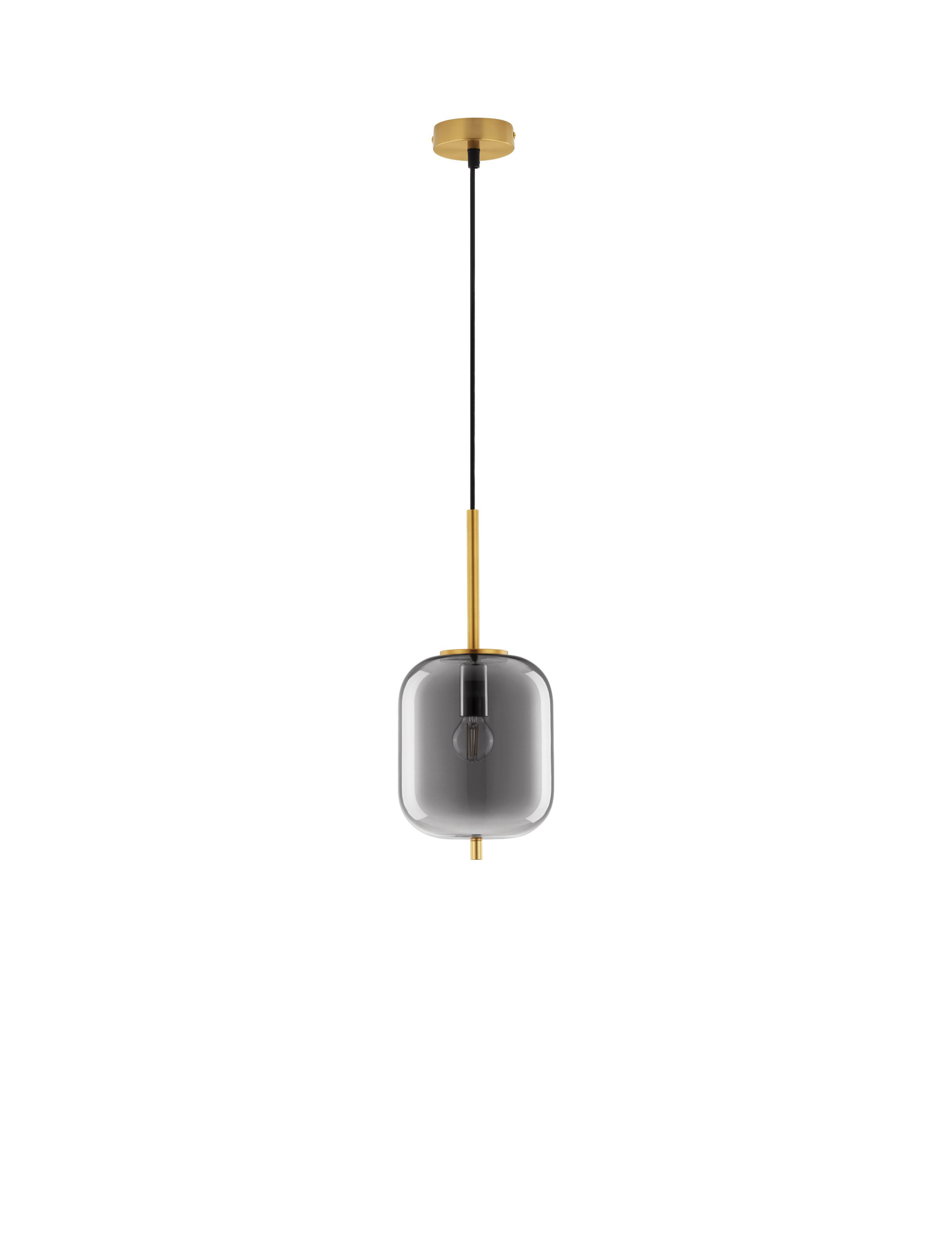LATO | H 120 D 16.5 cm | 5 W | IP20 | Gold/Smokey | Glass/Metal/Fabric