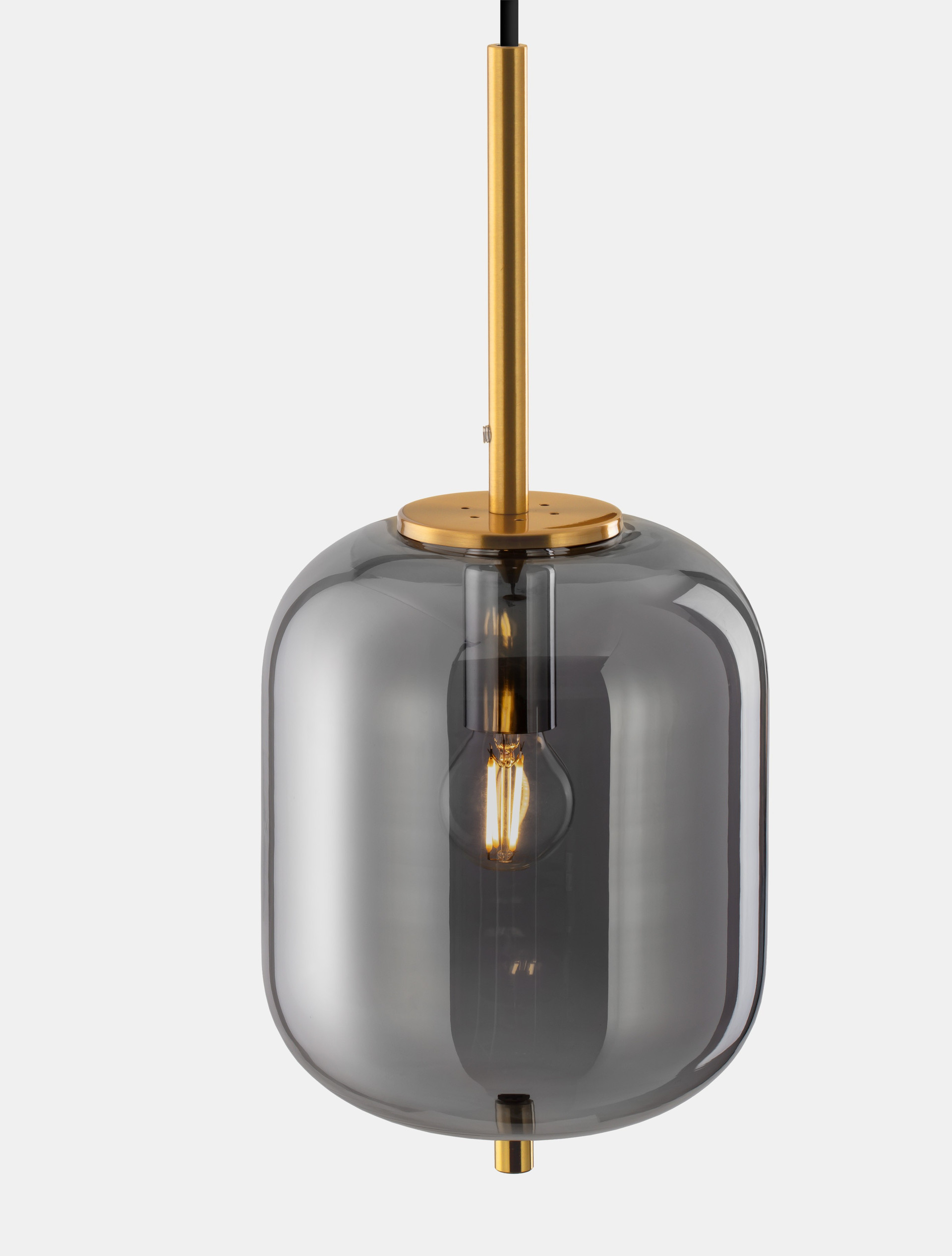 LATO | H 120 D 16.5 cm | 5 W | IP20 | Gold/Smokey | Glass/Metal/Fabric