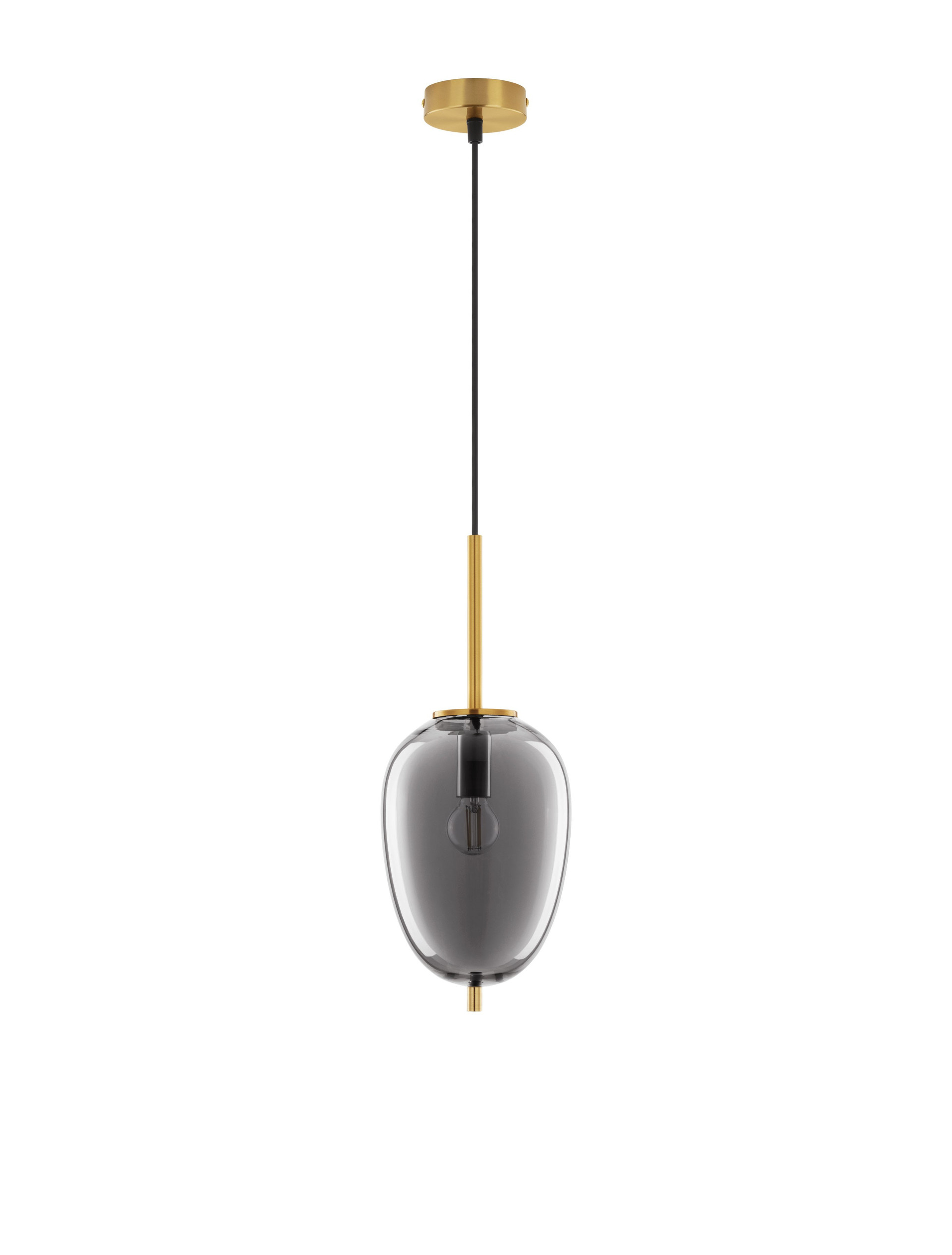 LATO | H 120 D 15.8 cm | 5 W | IP20 | Gold/Smokey | Glass/Metal/Fabric