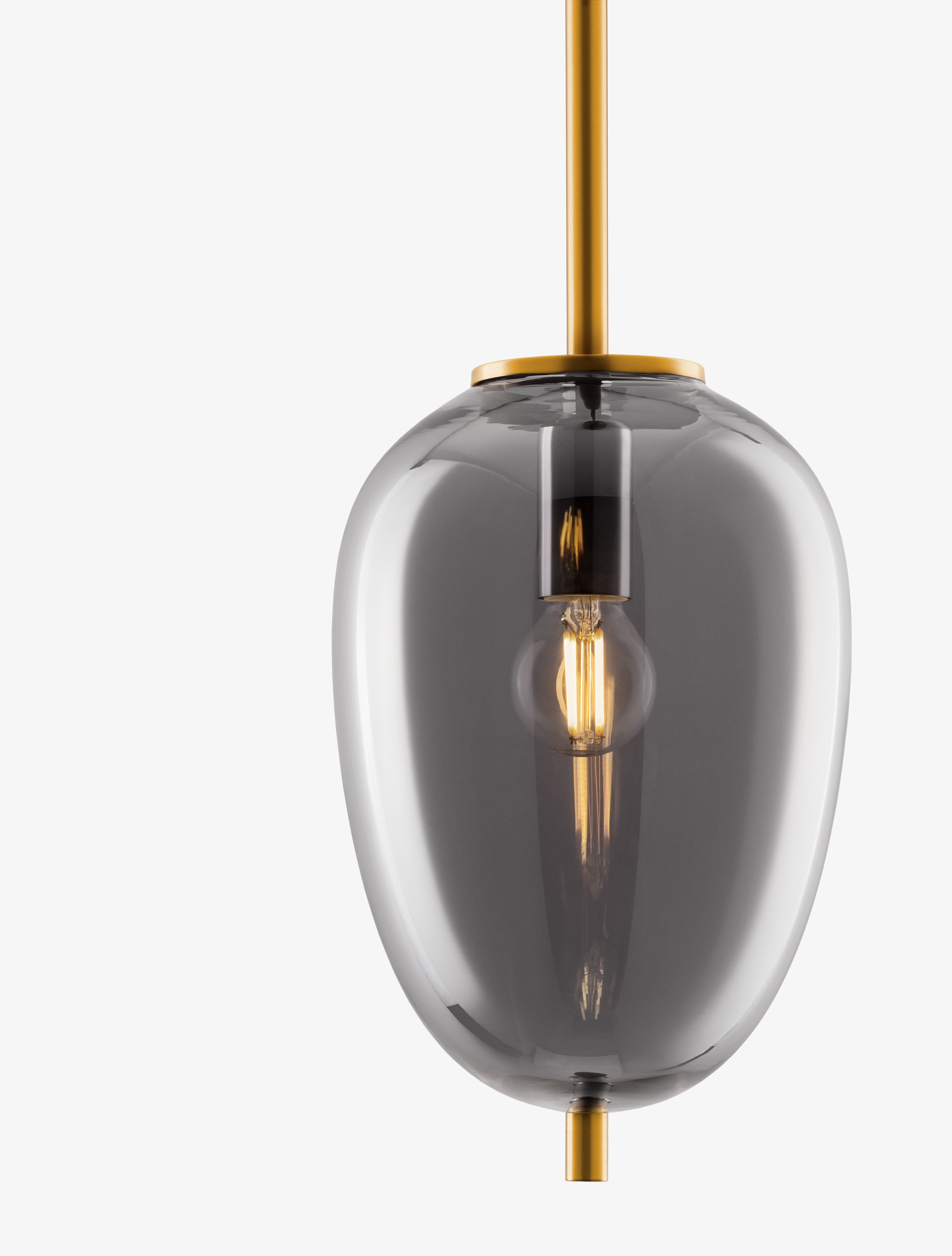 LATO | H 120 D 15.8 cm | 5 W | IP20 | Gold/Smokey | Glass/Metal/Fabric
