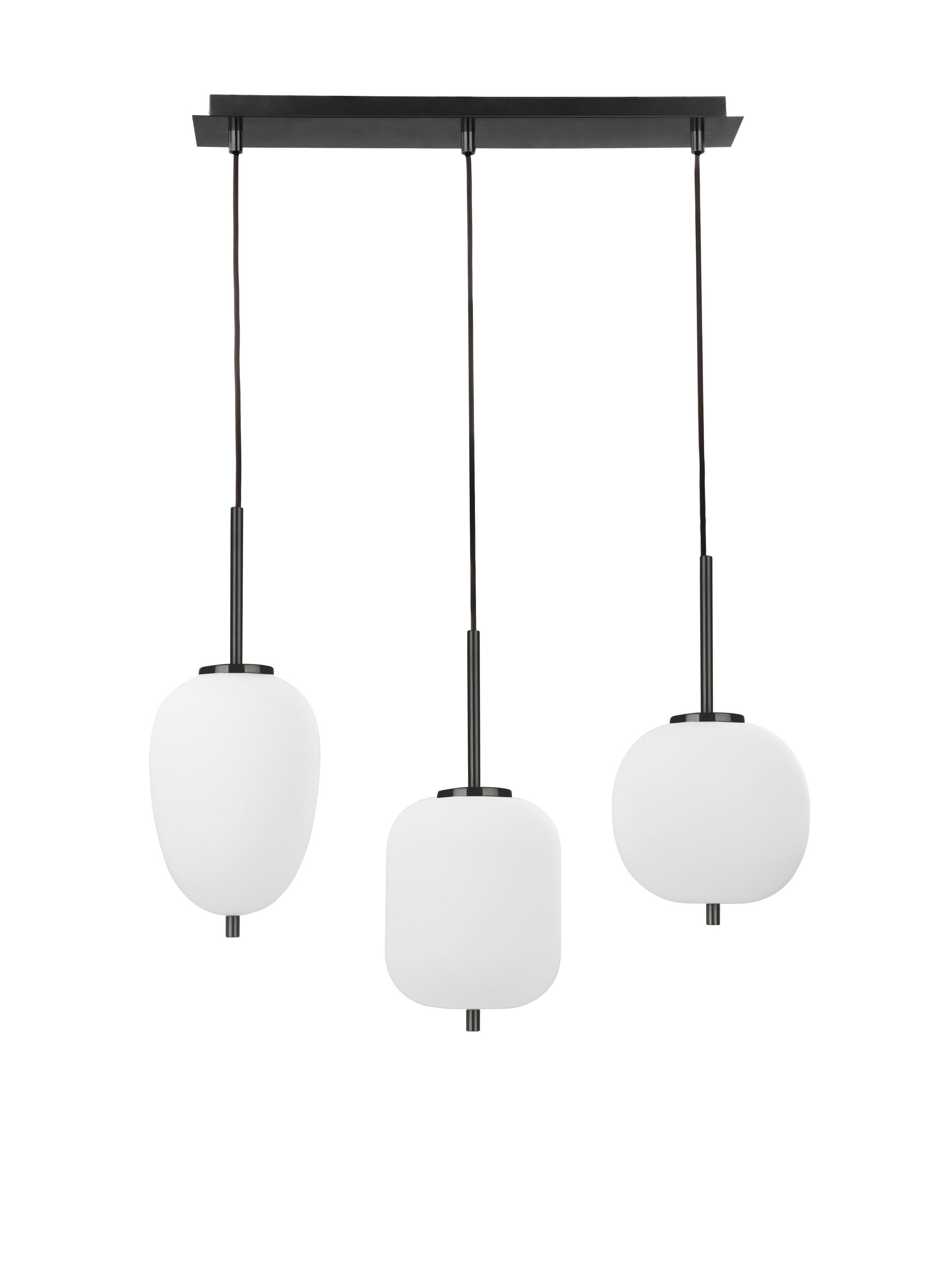 LATO | L 53 W 9 H 120 cm | 15 W | IP20 | Black/White | Glass/Metal/Fabric
