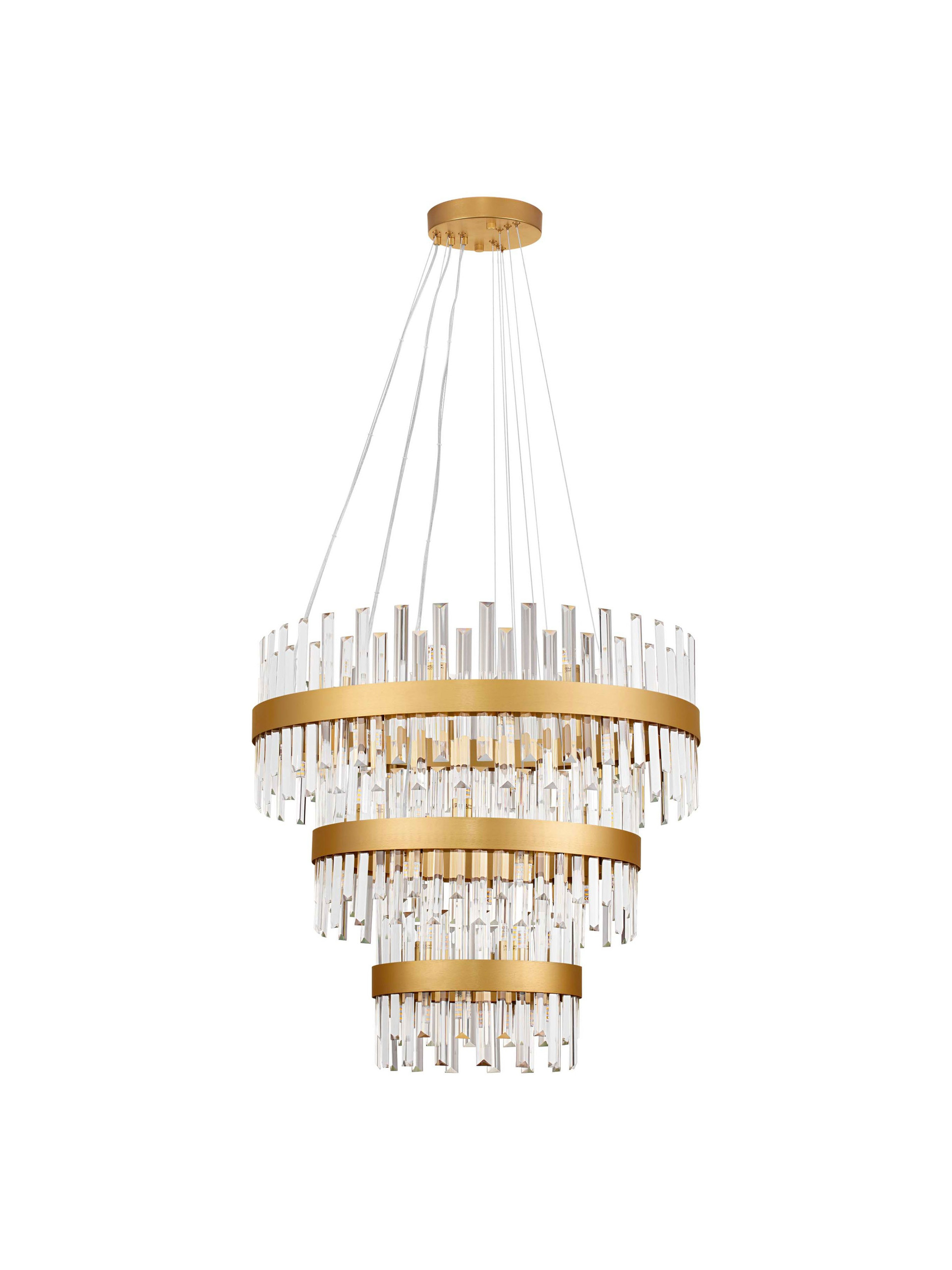 CROWN | H 200 D 75 cm | 210 W | IP20 | Gold | Metal/Crystal