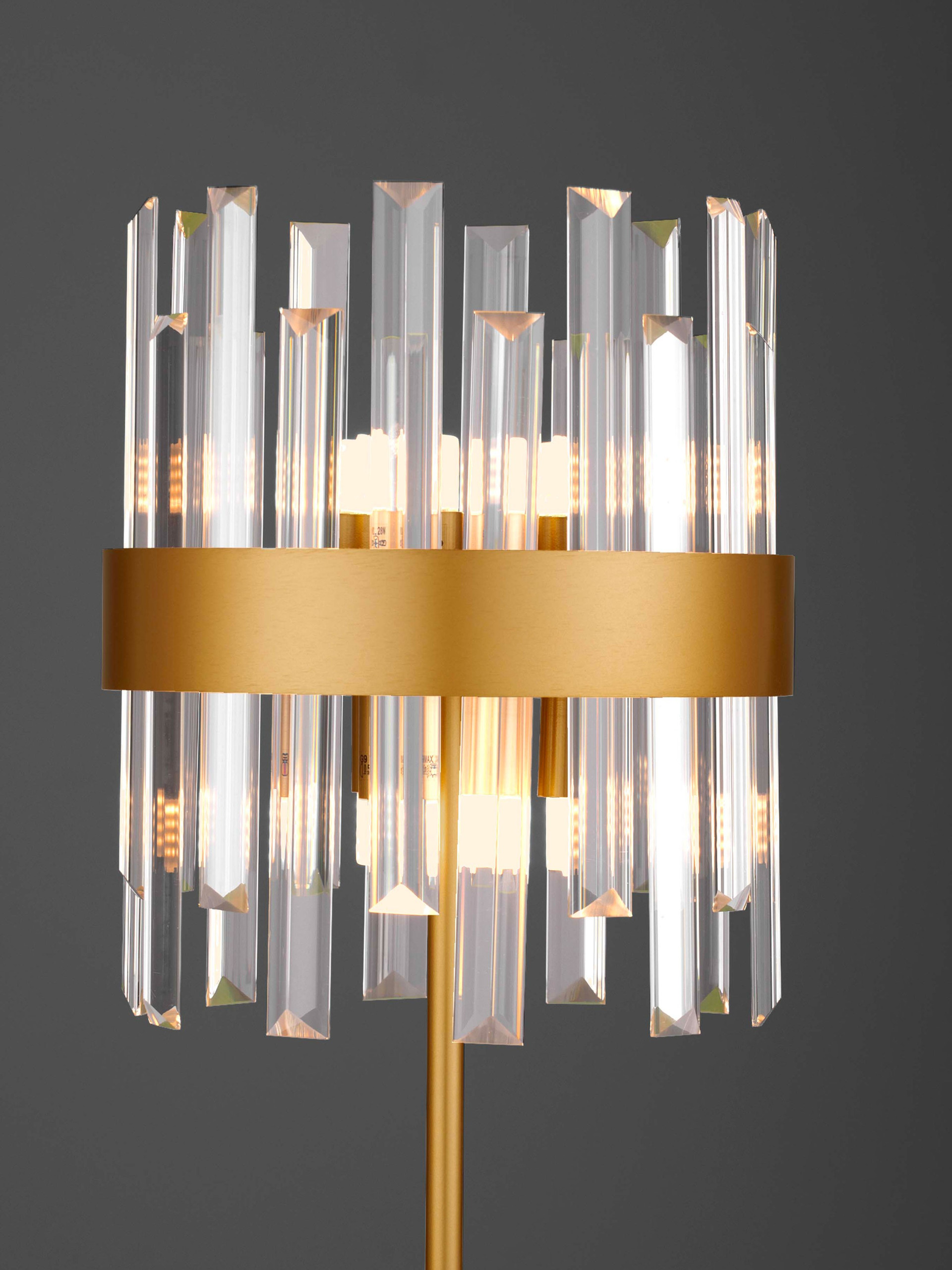 CROWN | H 50 D 25 cm | 30 W | IP20 | Gold | Metal/Crystal