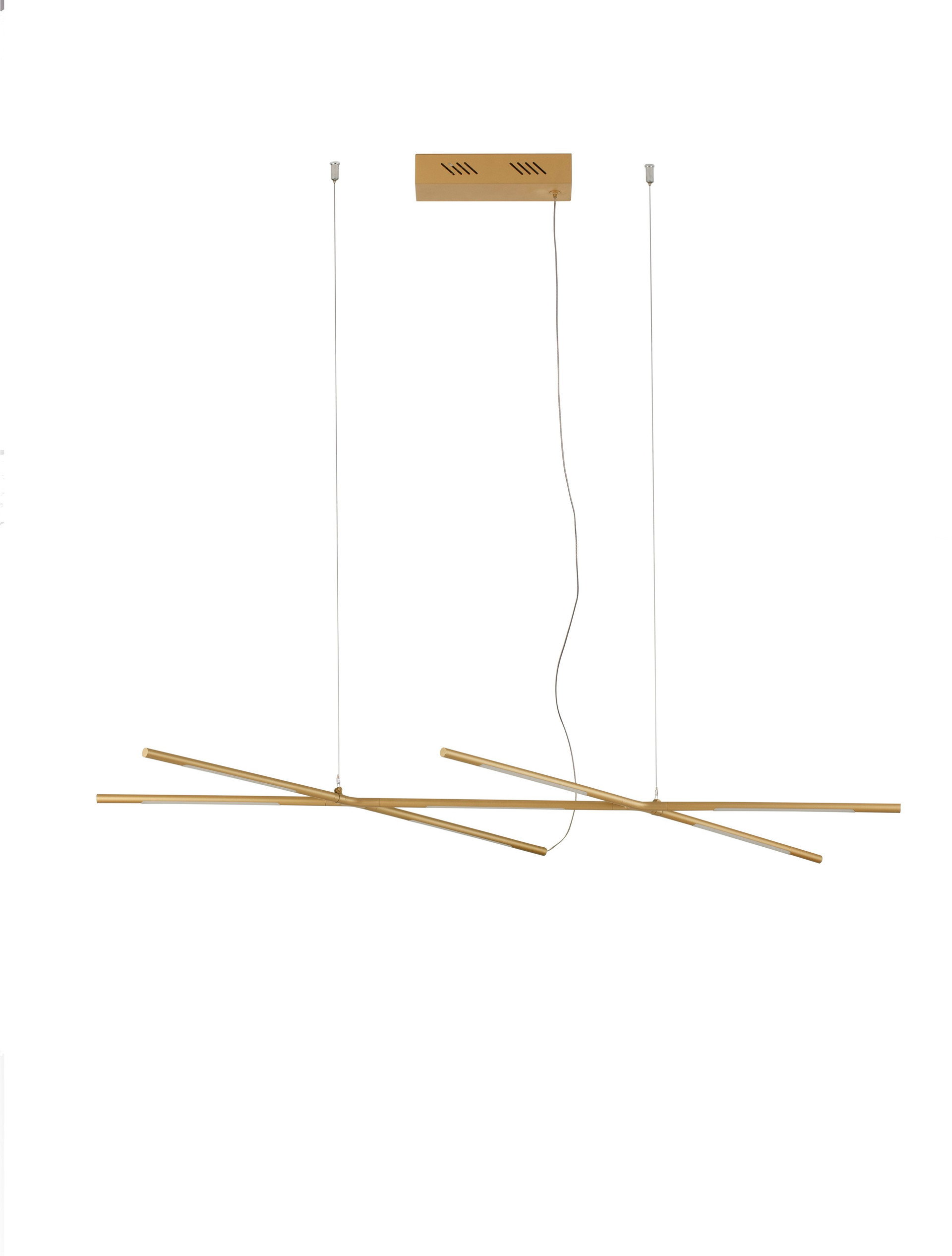 RACCIO | L 115 W 53 H 200 cm | 27 W | 3000 K | 1308 lm | IP20 | Brass Gold | Metal/Acrylic