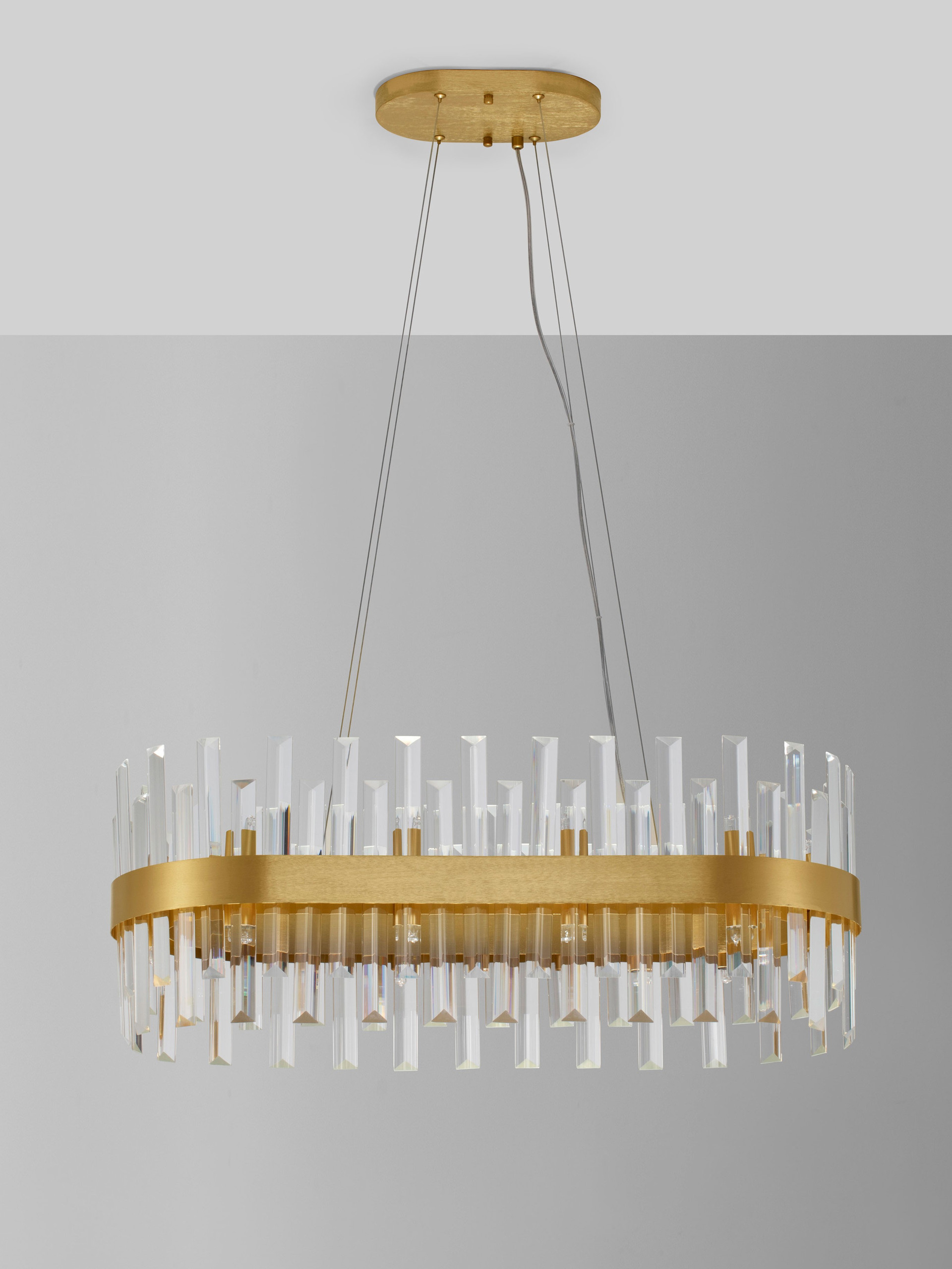 CROWN | L 80 W 36 H 120 cm | 100 W | IP20 | Gold | Metal/Crystal