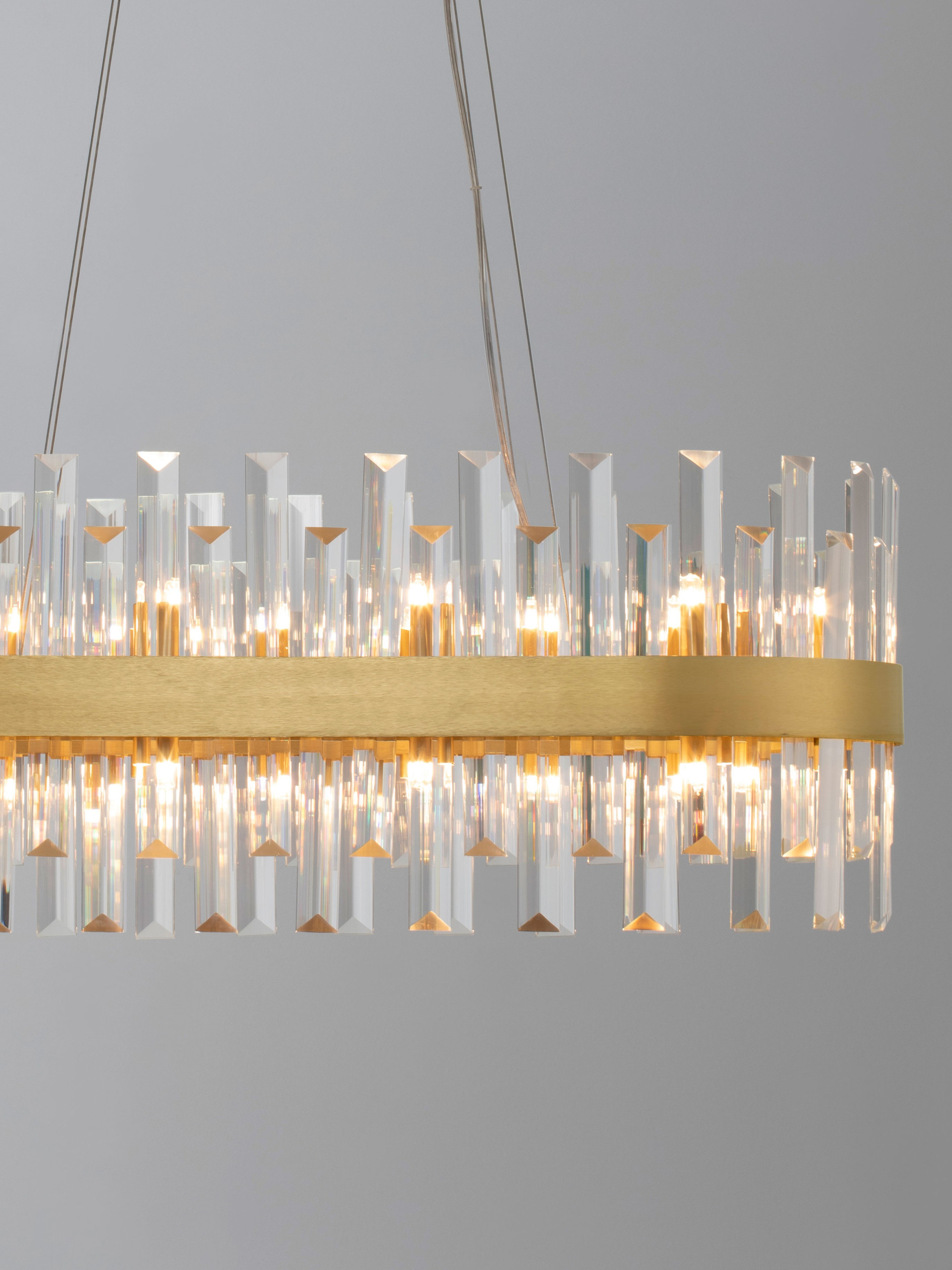 CROWN | L 80 W 36 H 120 cm | 100 W | IP20 | Gold | Metal/Crystal