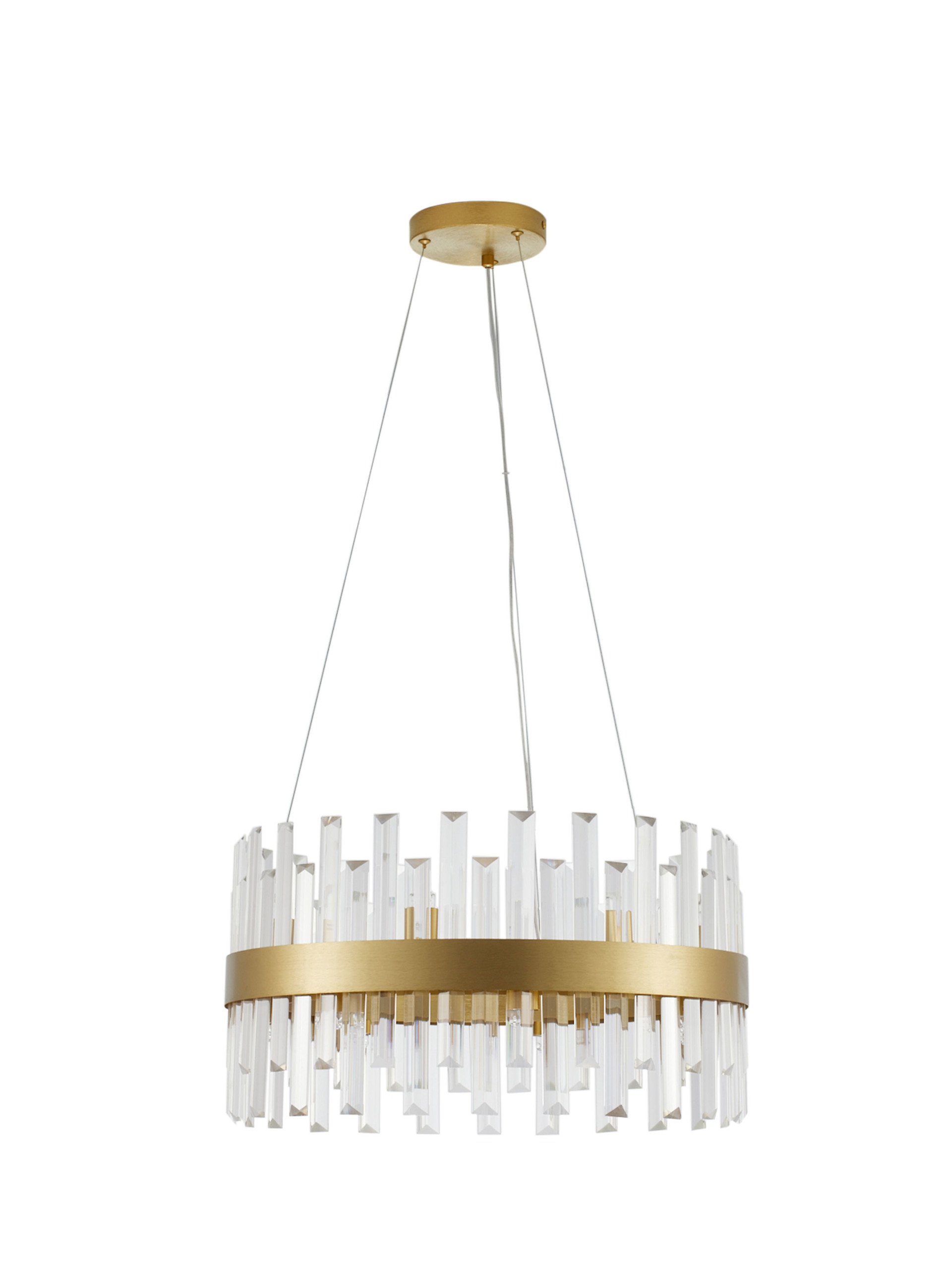 CROWN | H 120 D 55 cm | 70 W | IP20 | Gold | Metal/Crystal